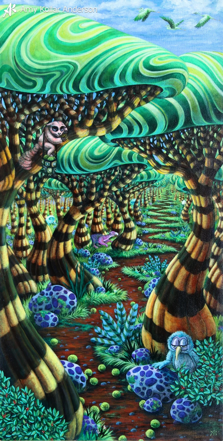 Wanderland : acrylic on canvas : 18" x 36" : 2012 Collection of S. Walters • Studio Images