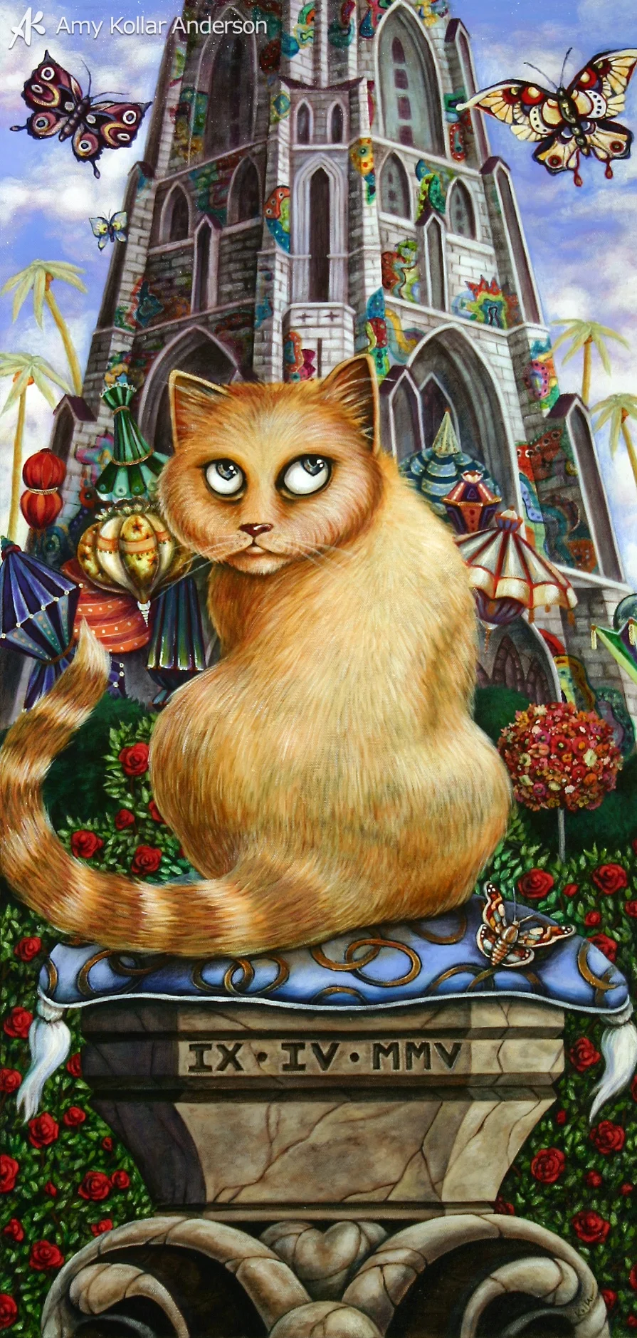 The Gift : acrylic on canvas : 16" x 34" : 2005 : Collection of D. & M. Clark