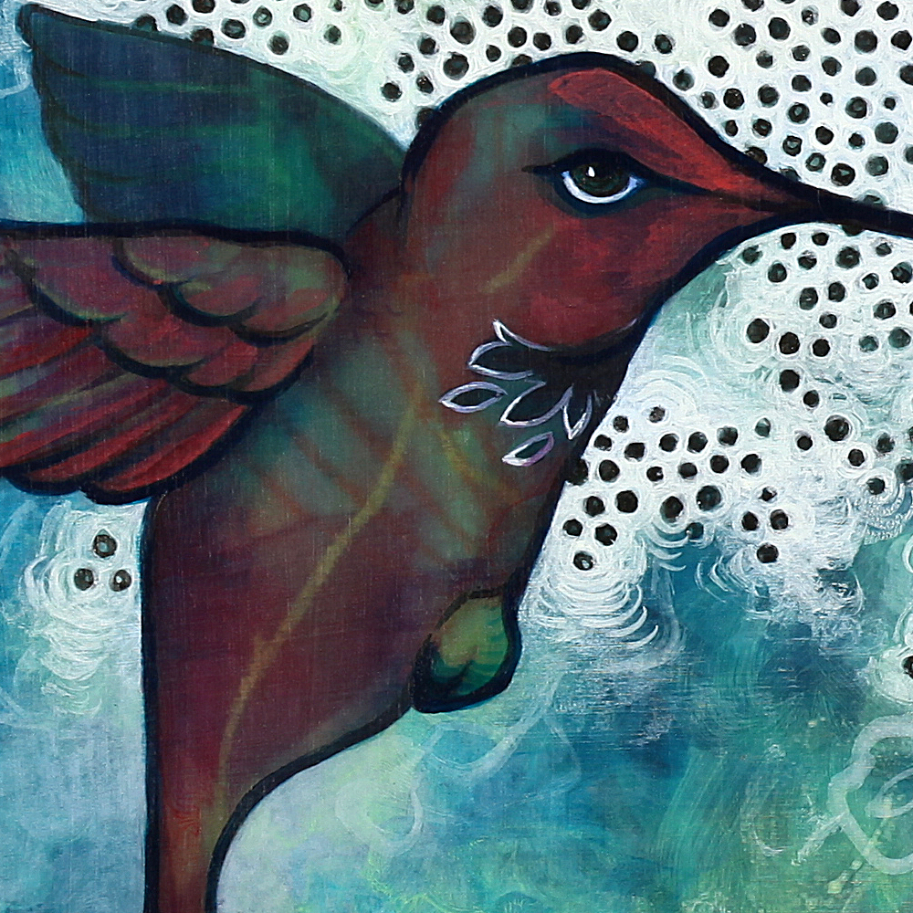 Detail of final left bird.