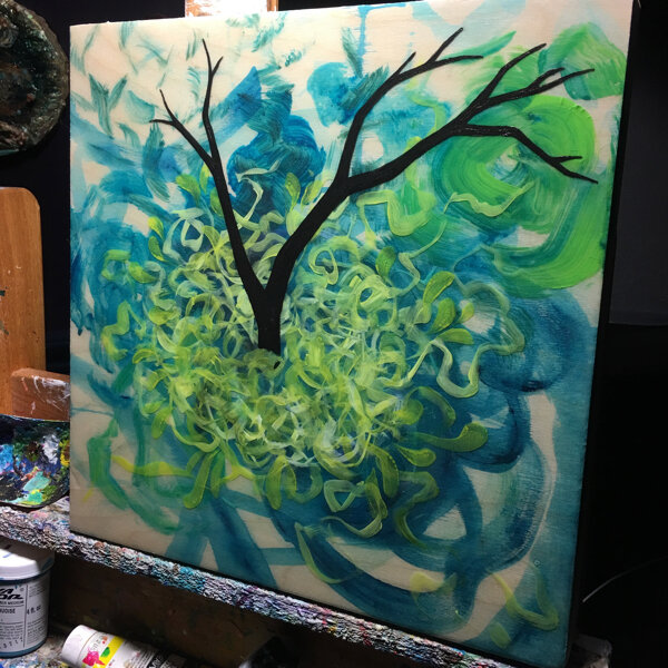 Envisioned a tree through the center. 