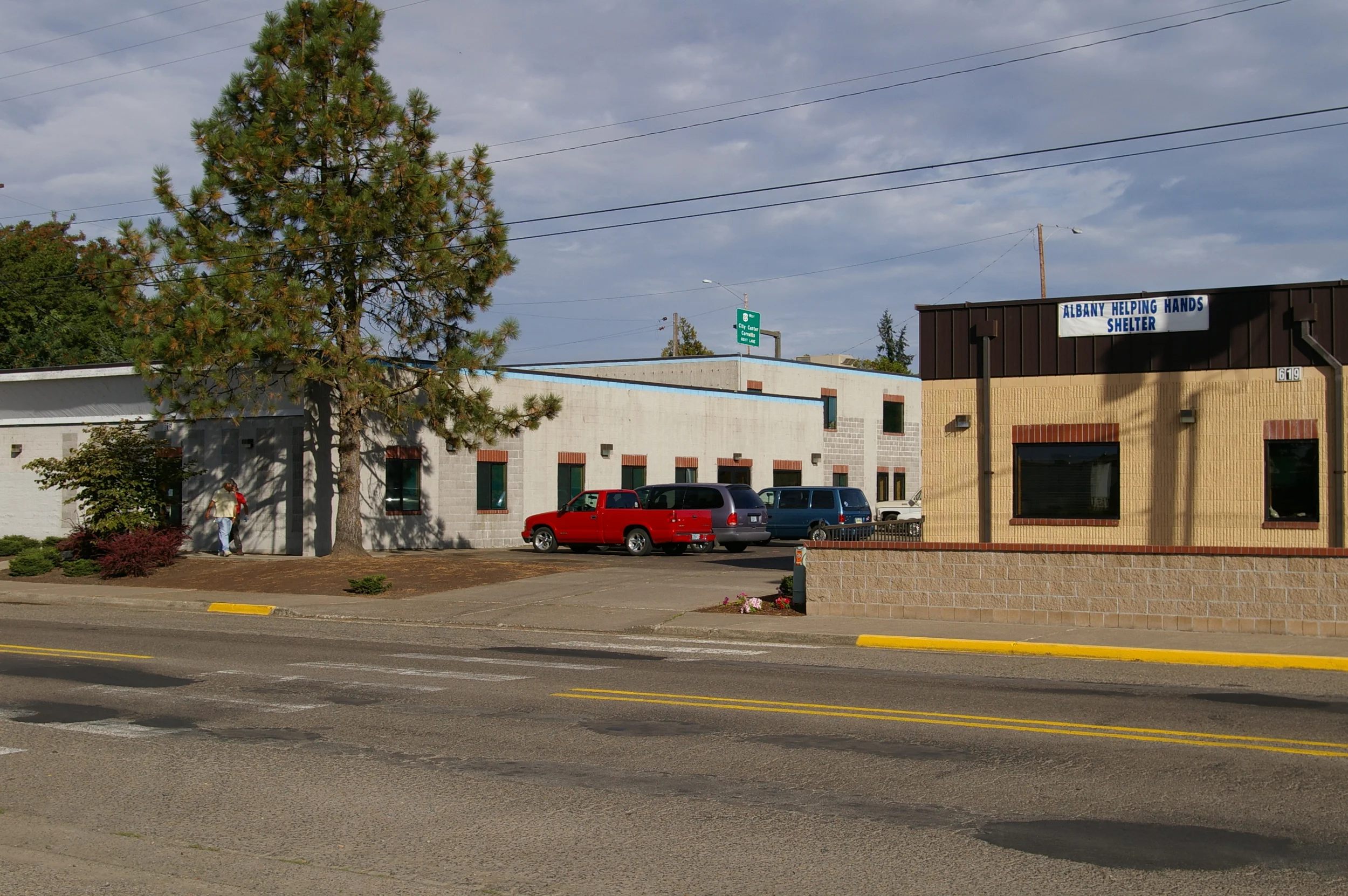 Albany Helping Hands Shelter (left) and Main Office/ Kitchen (right)