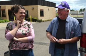 Albany Mennonite Church Pastor Meagan Good and AHH Chaplin Jim Sapp