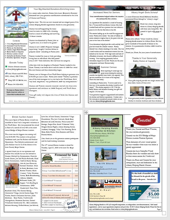 To download newsletter PDF file for reading and printing click here .