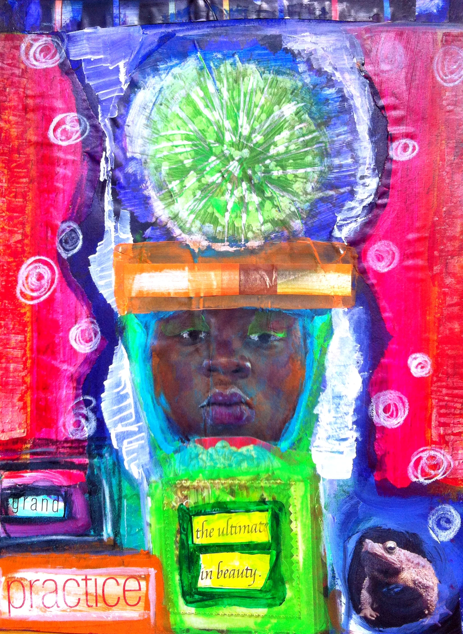 Practice mixed media collage