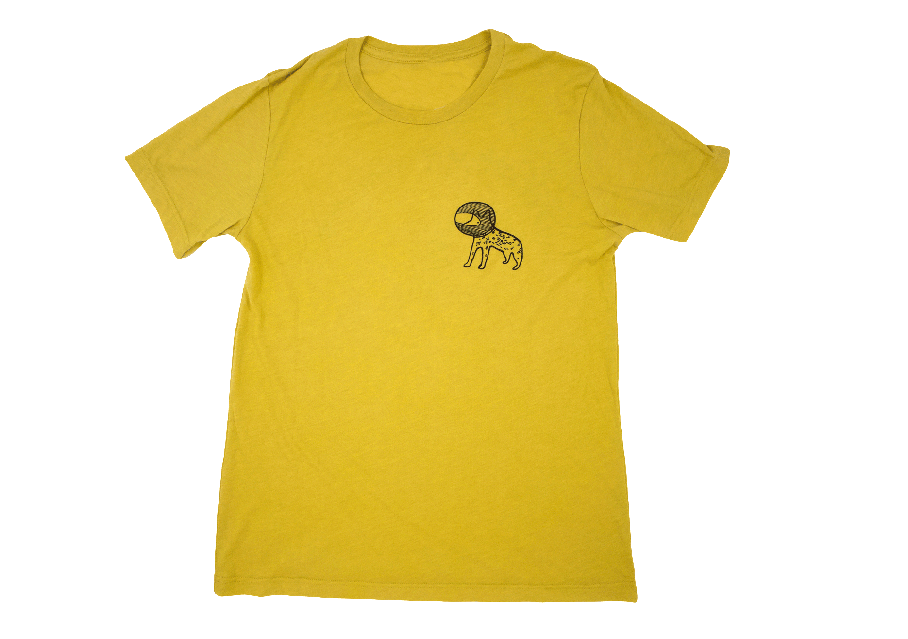 Space-Dog  tee | Gold