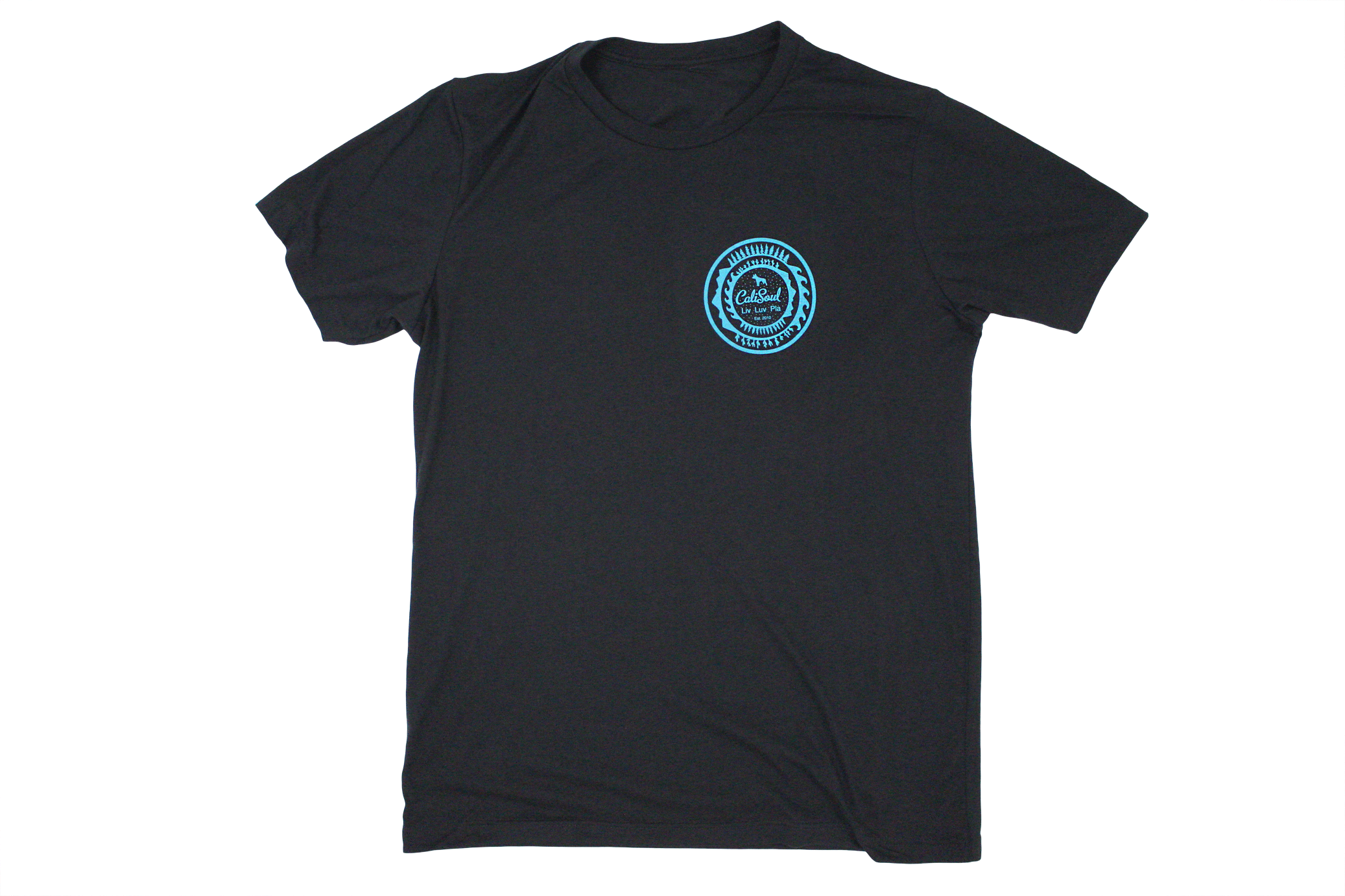 Elements classic tee | Black with Teal ink