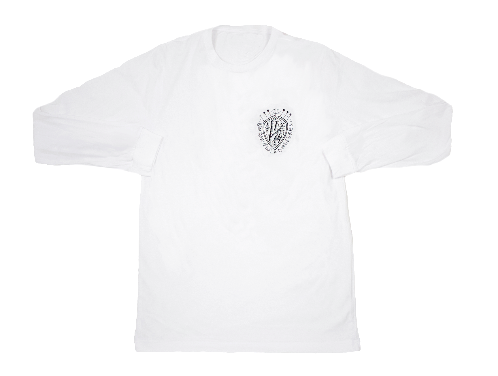 Sacred Heart long sleeve tee | White