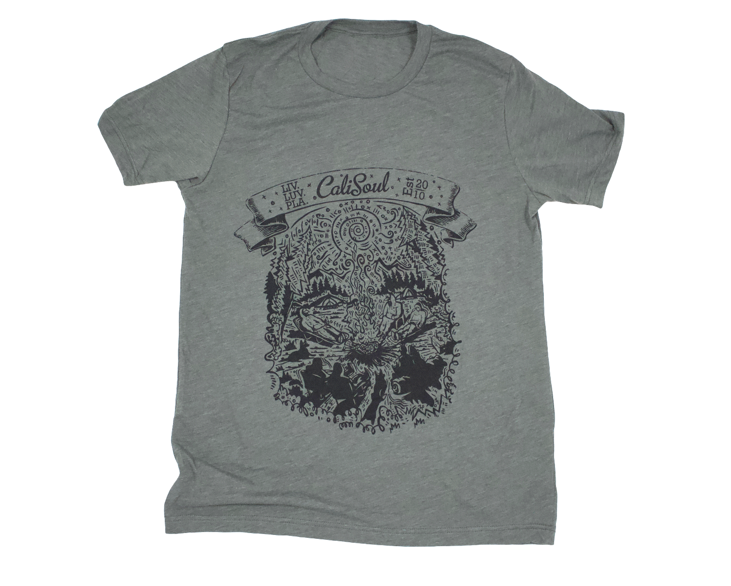 Campfire Friends tee | military green