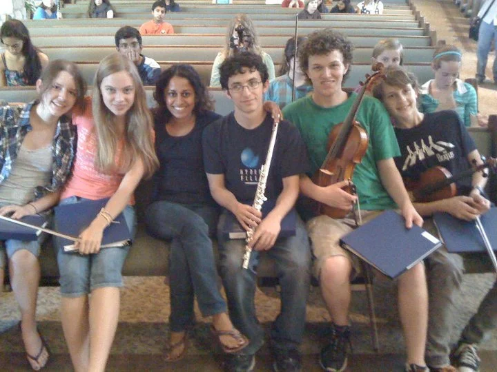 With students from Austin Chamber Music Center