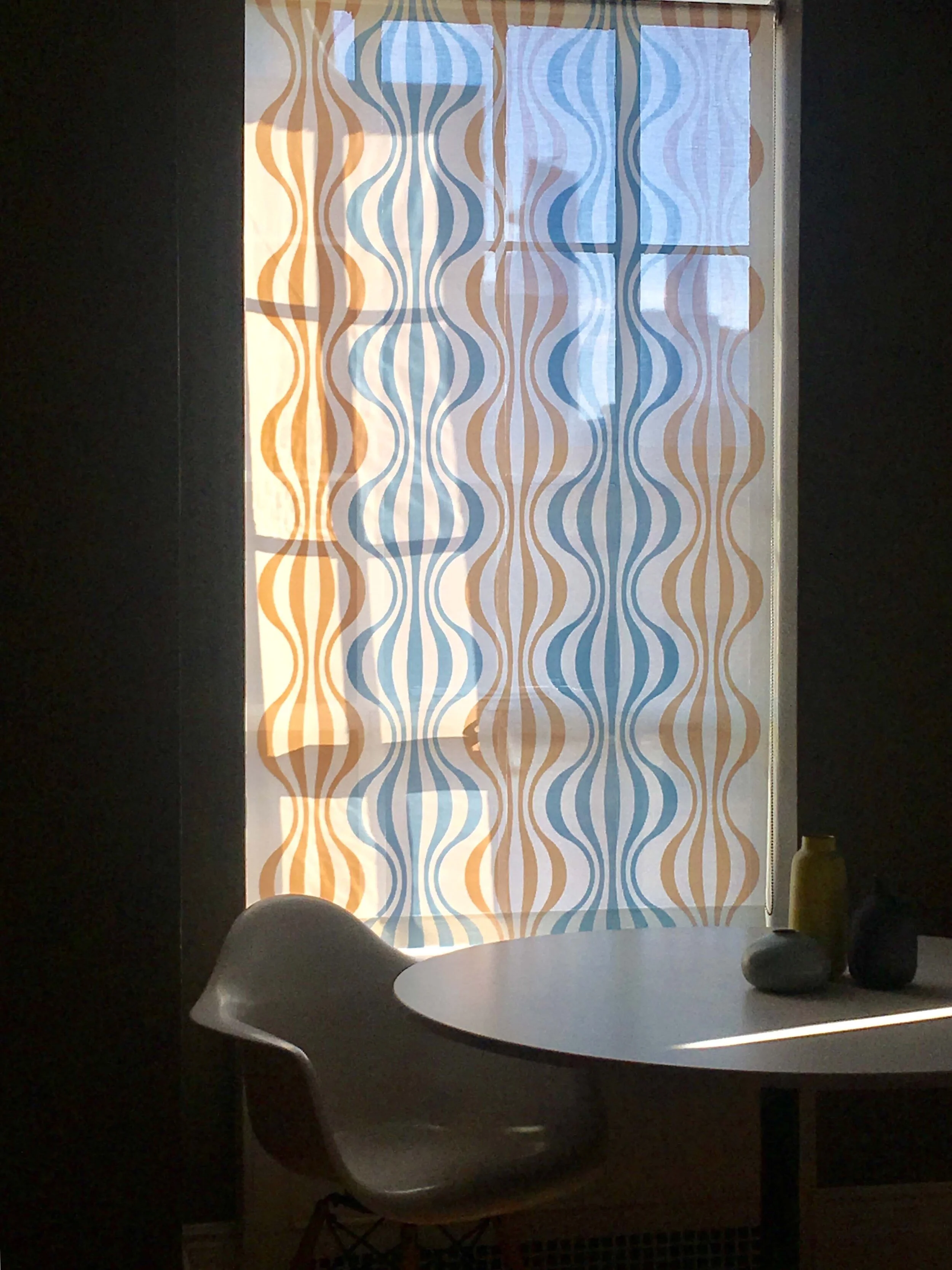 Wavy Blue and Orange