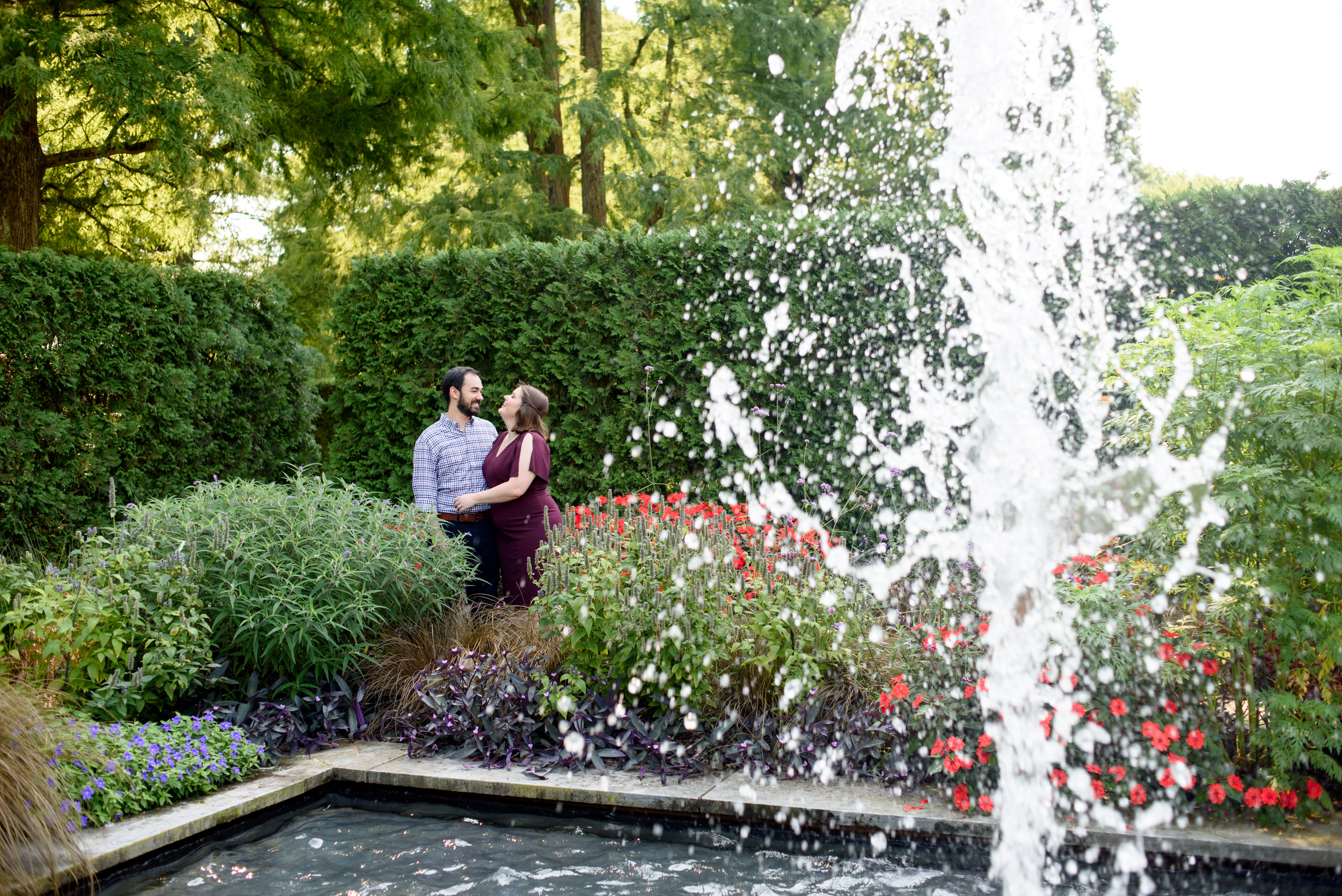 Longwood Gardens engagement photos