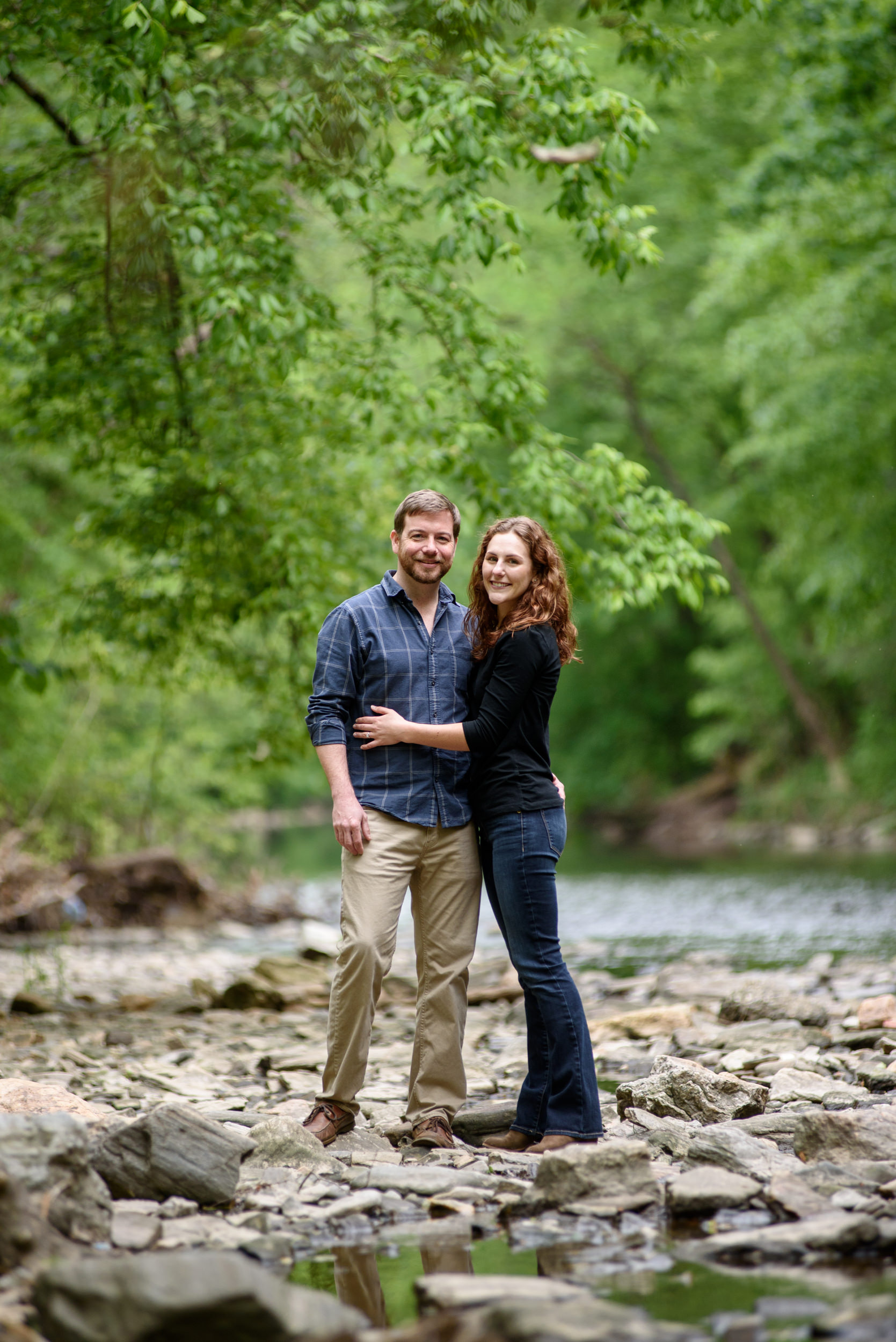 Wissahickon Park engagement photos