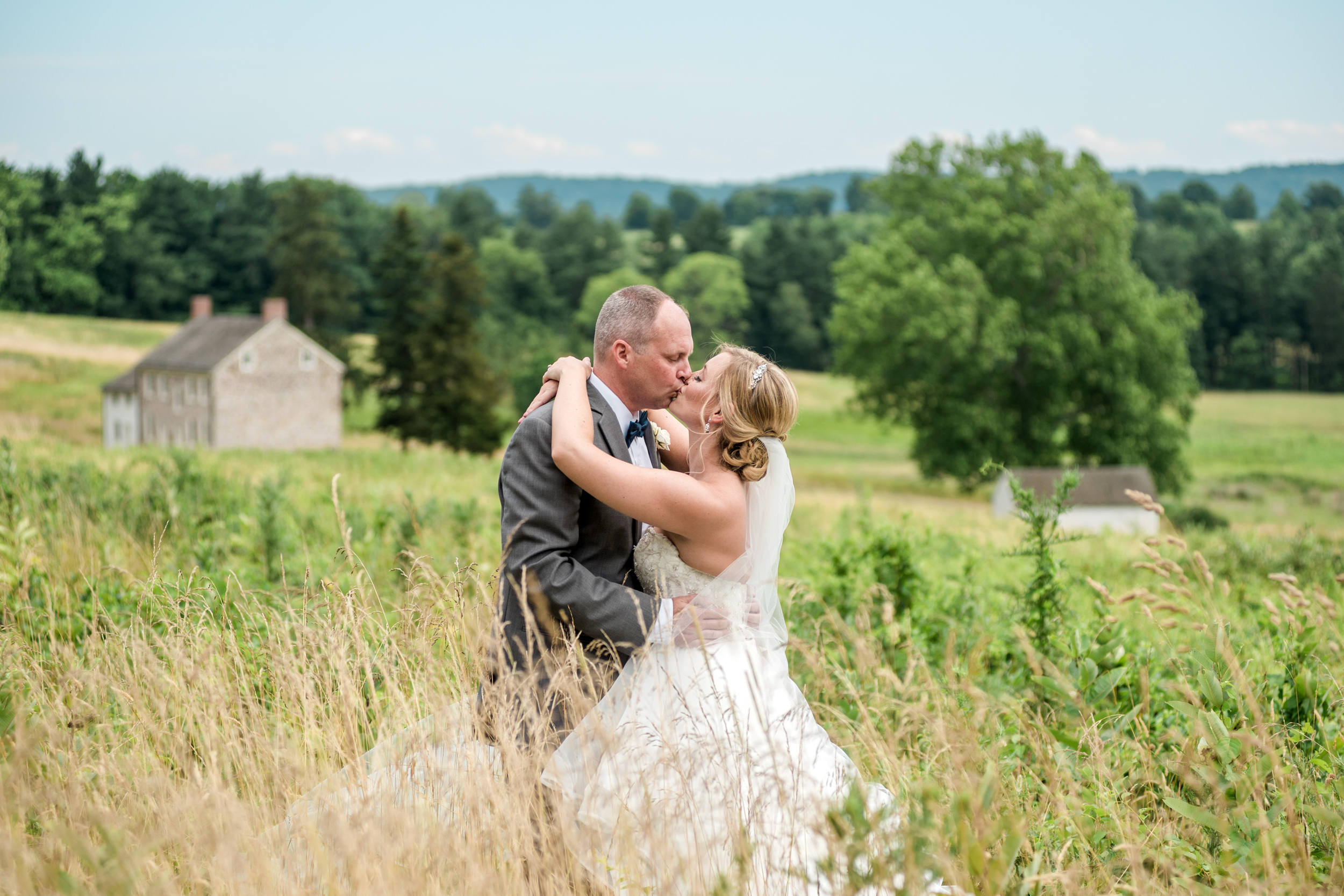 Wedding photos at Valley Forge National Historic Park