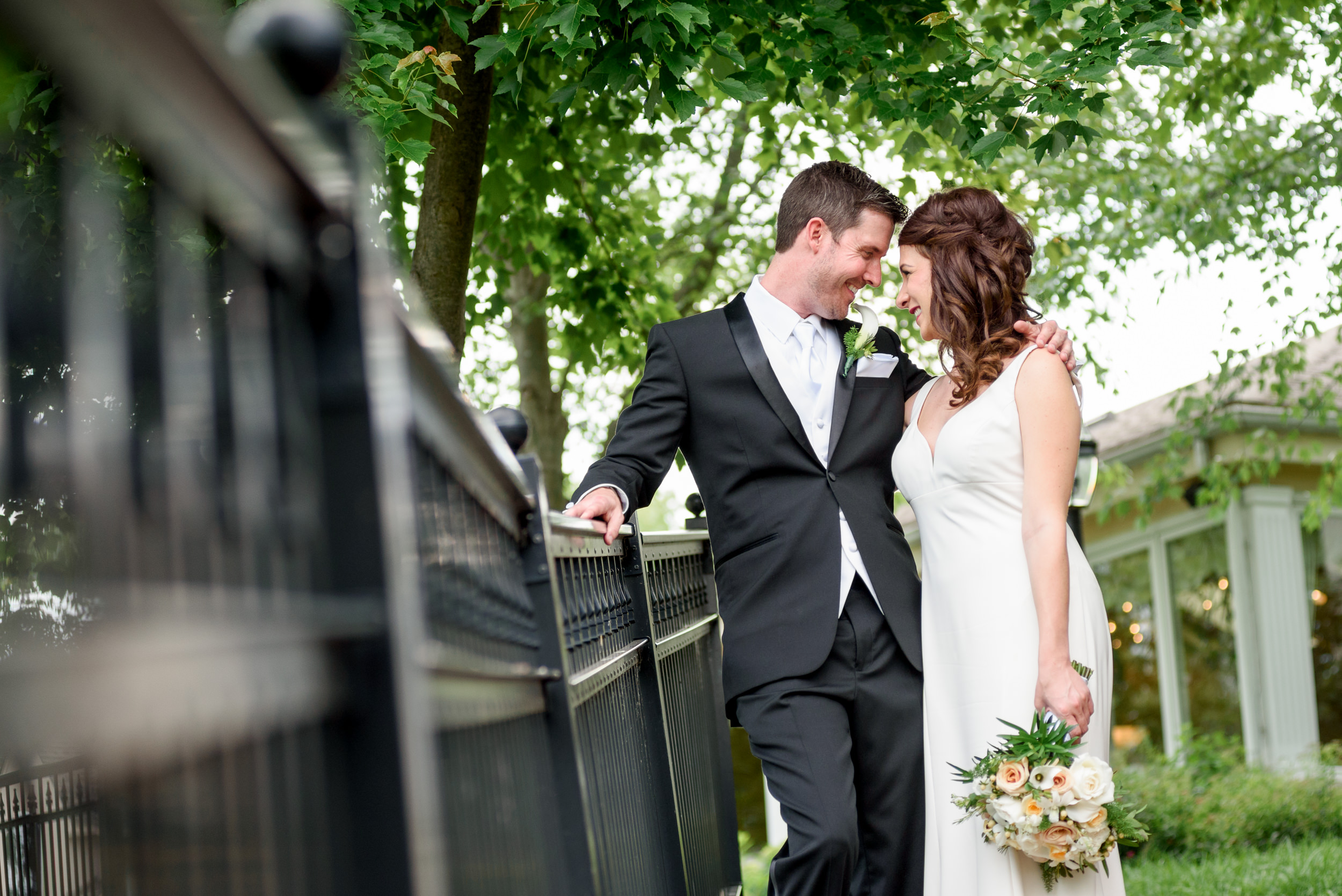 Bride and groom - Talamore Country Club wedding photos