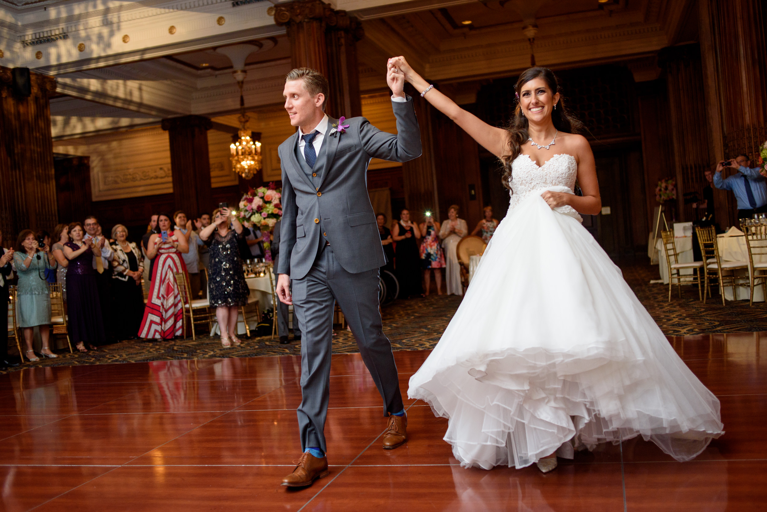 Ballroom wedding reception in Philadelphia