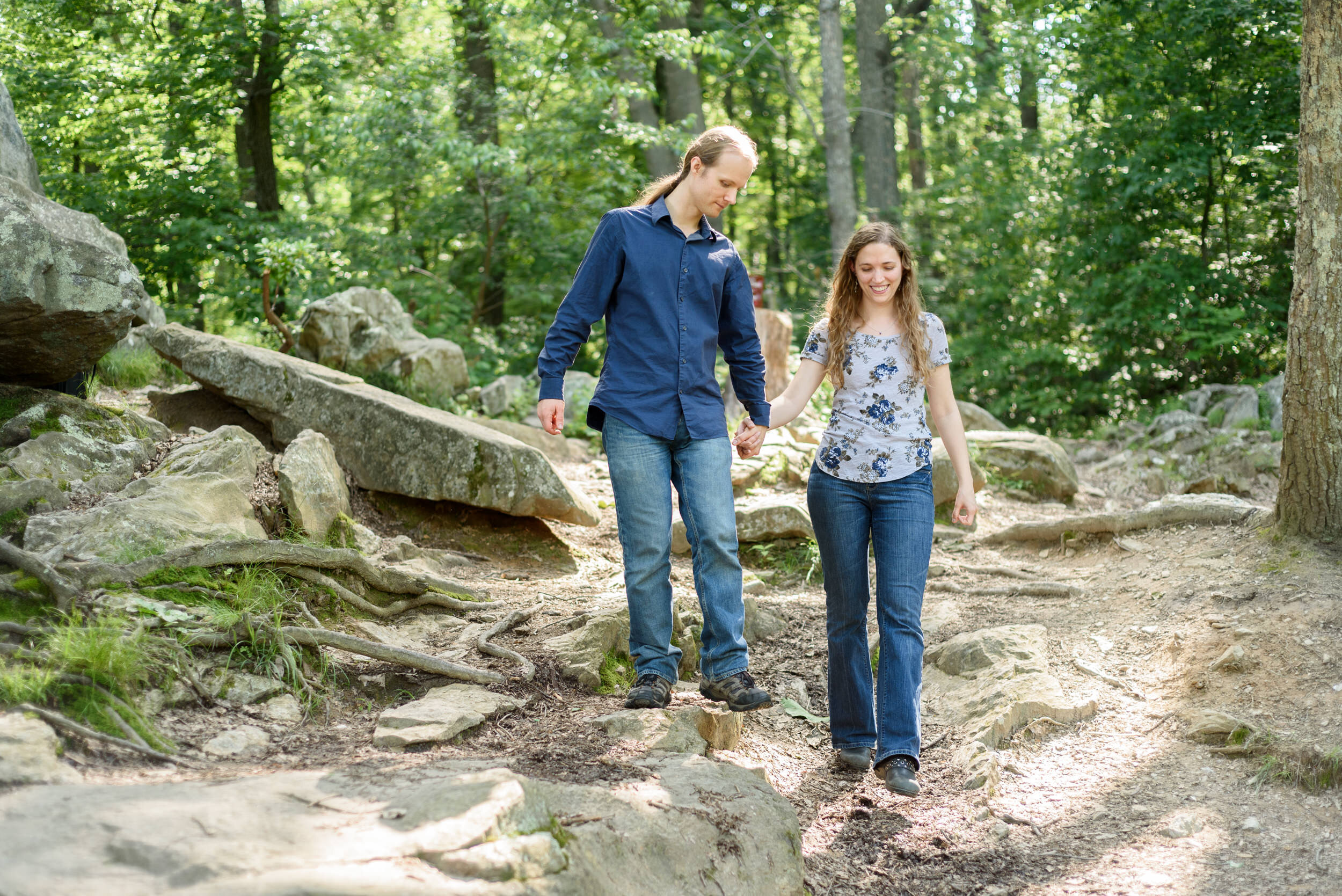 Engagement photos at Rocks State Park 