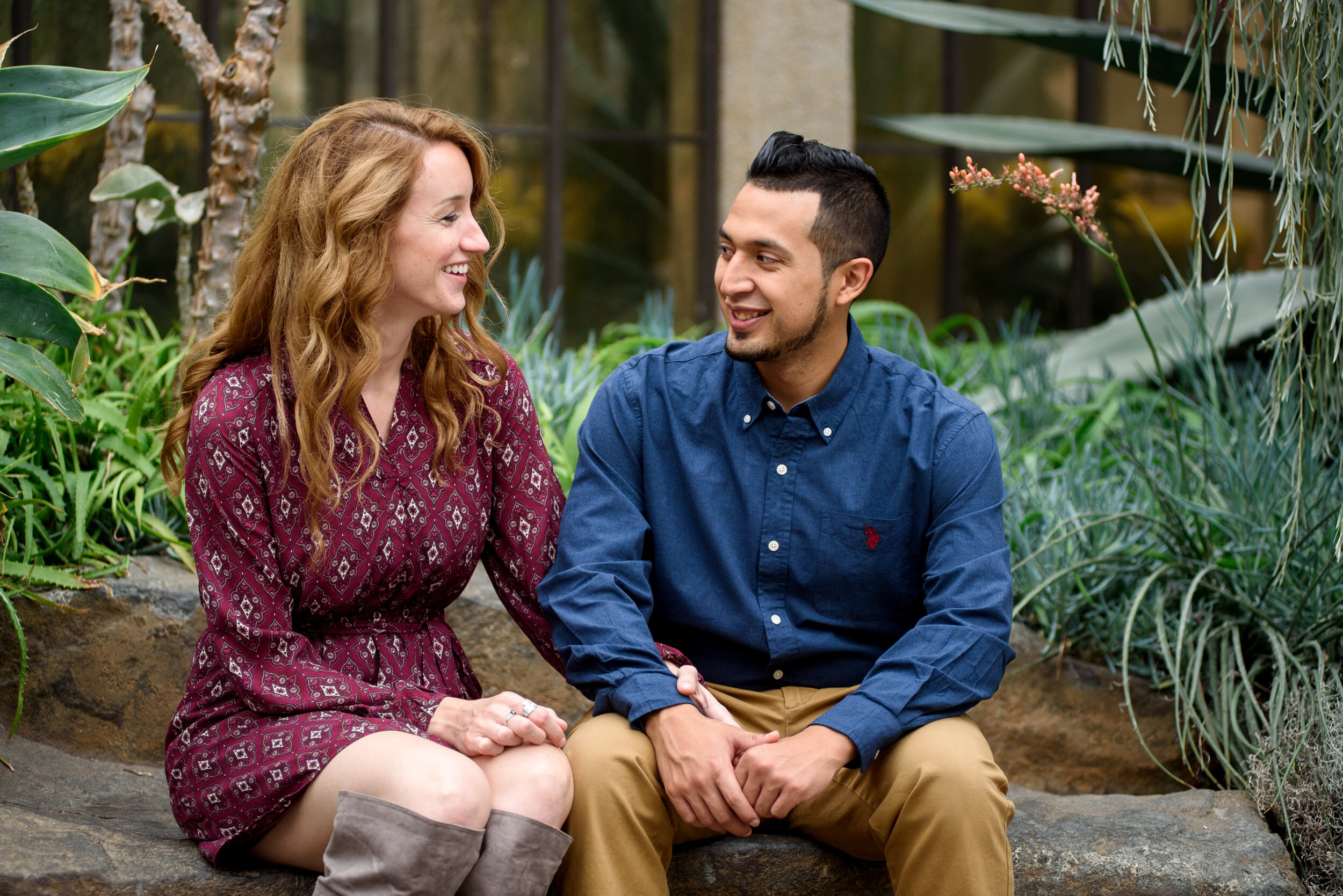 Longwood Gardens engagement photos