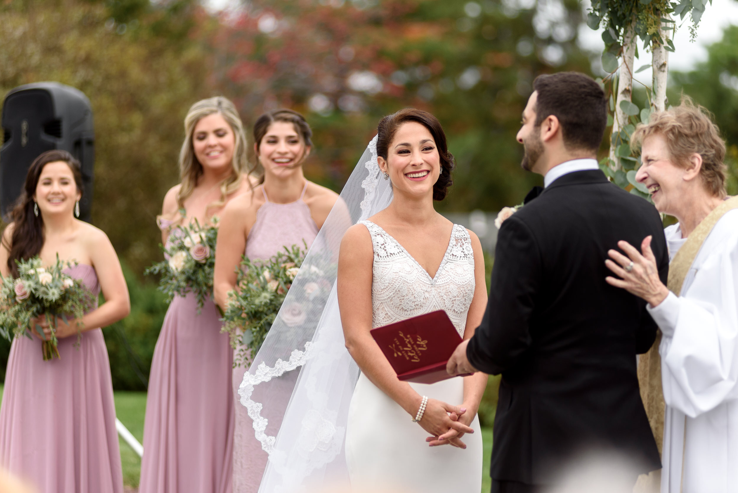 Outdoor wedding in the Formal Garden at Skytop Lodge 