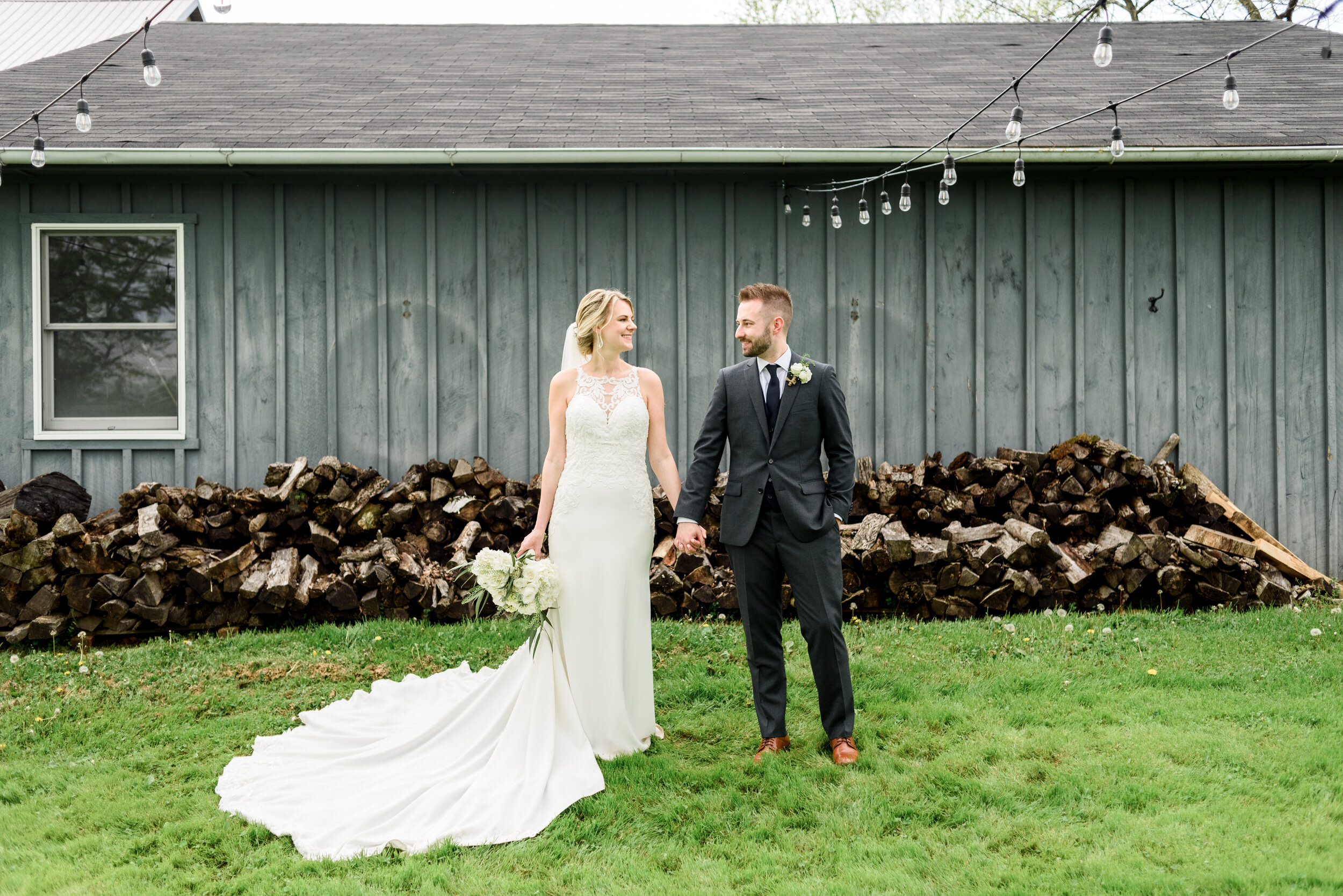 Bride and groom - The Farm Bakery and Events wedding photos