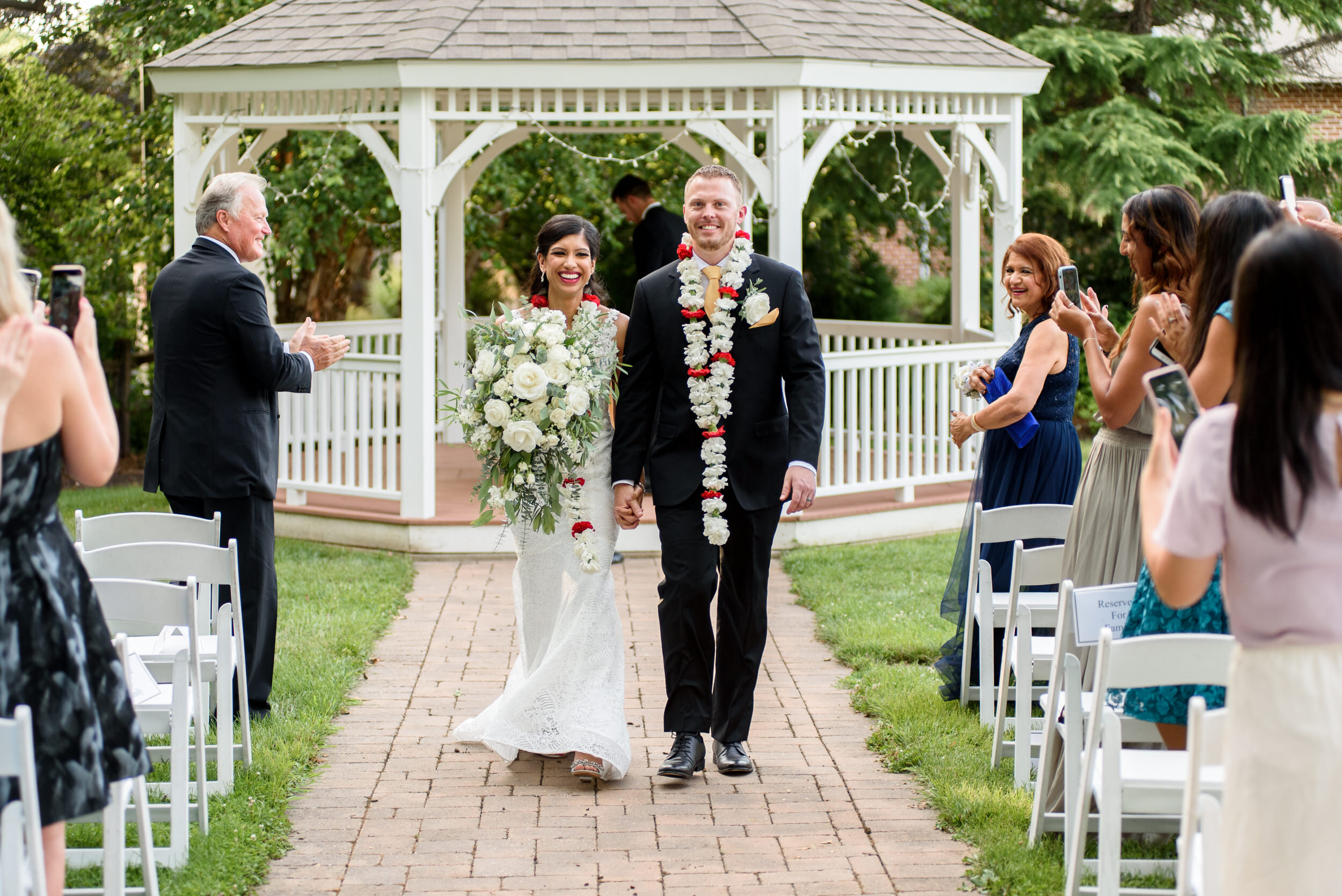 Wedding ceremony at Spring Mill Manor, Ivyland, PA