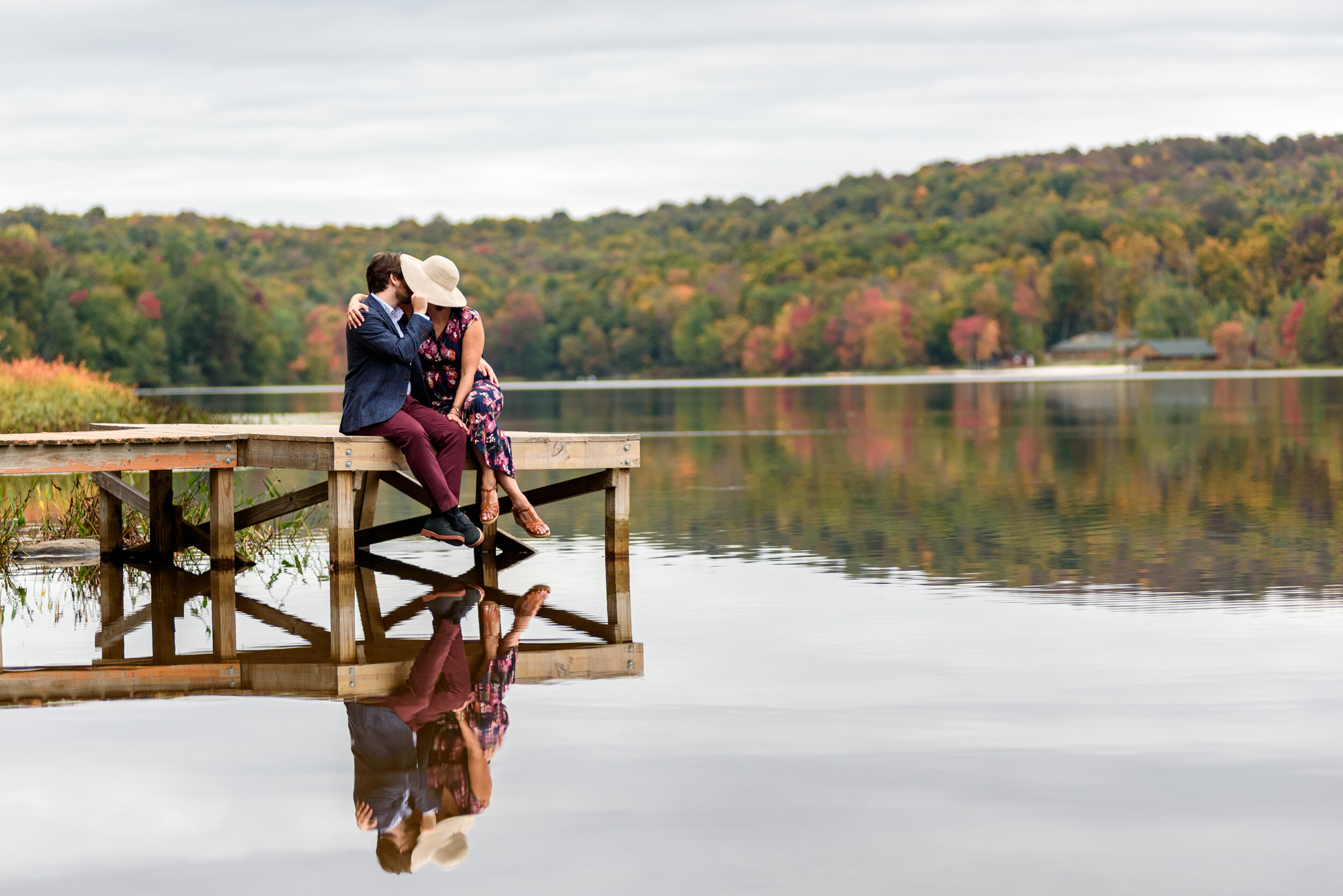 Beach Lake, PA Poconos engagement session