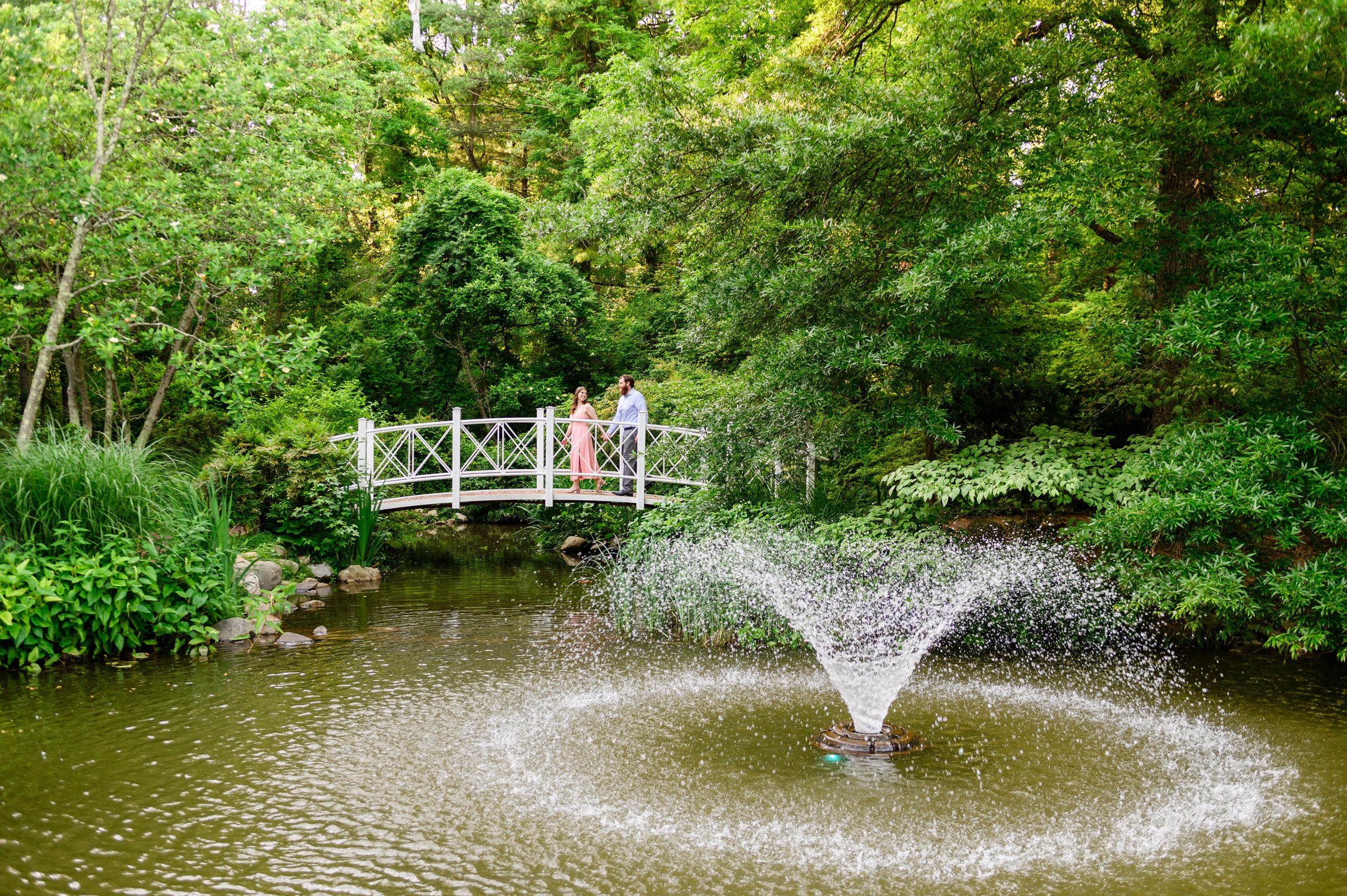 Engagement photography at Sayen Gardens in Hamilton, New Jersey 