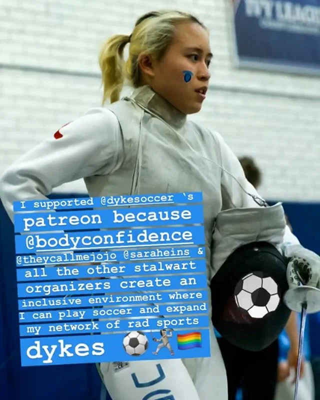 🤺TYSM MARGARET LU!!!🤺 @margaret_lu is our 48th patron. contribute to our budget, we’re almost 25% of the way supported : patreon.com/dykesoccer