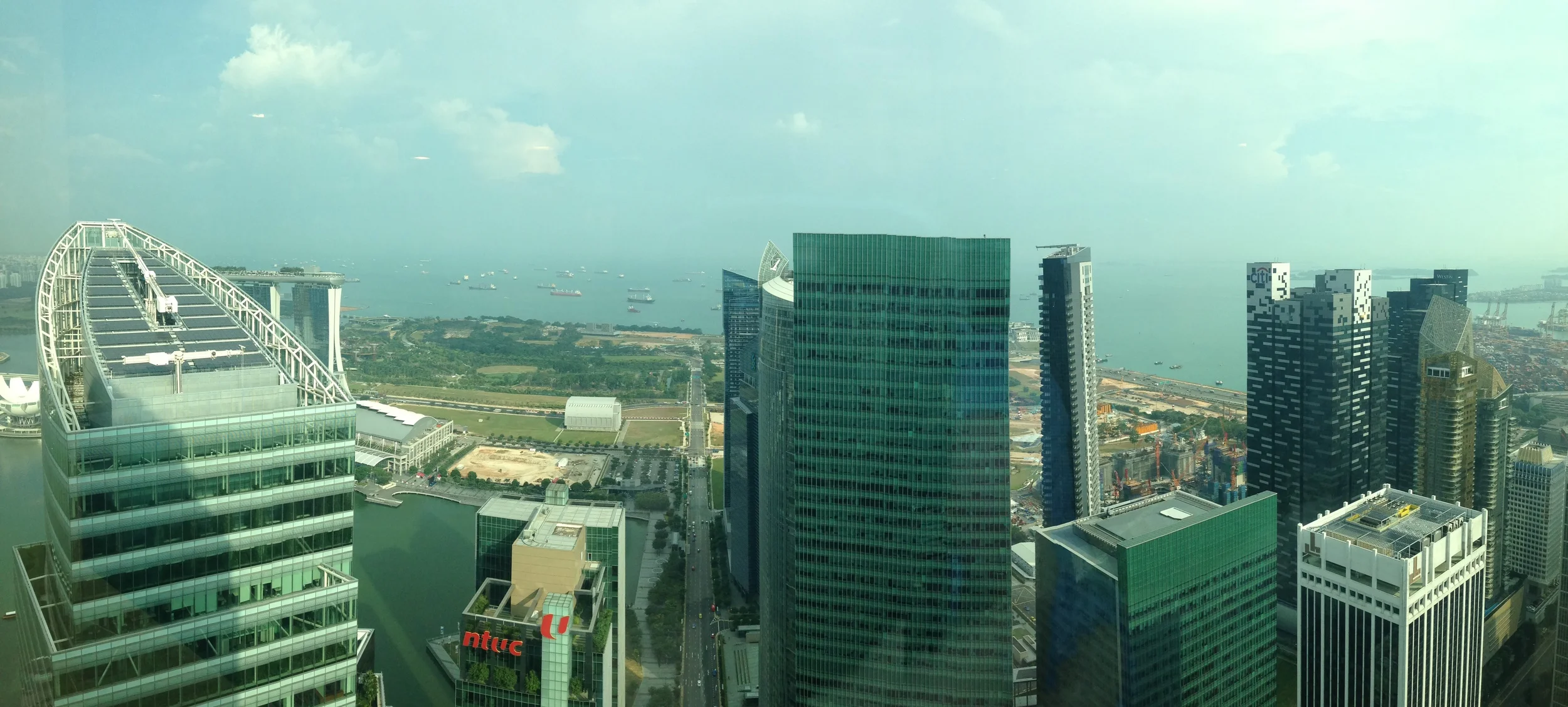 The view from EXHALE Singapore.