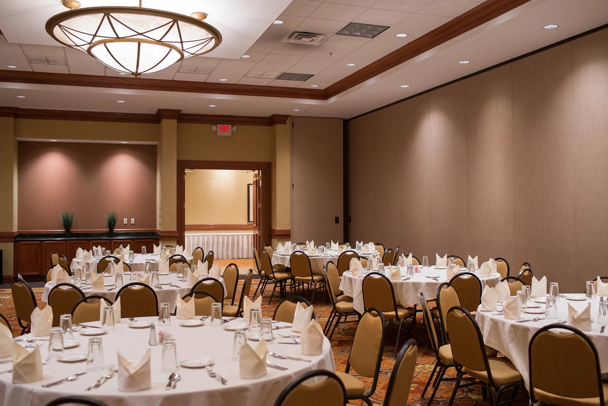  South Pointe Room set up in banquet style