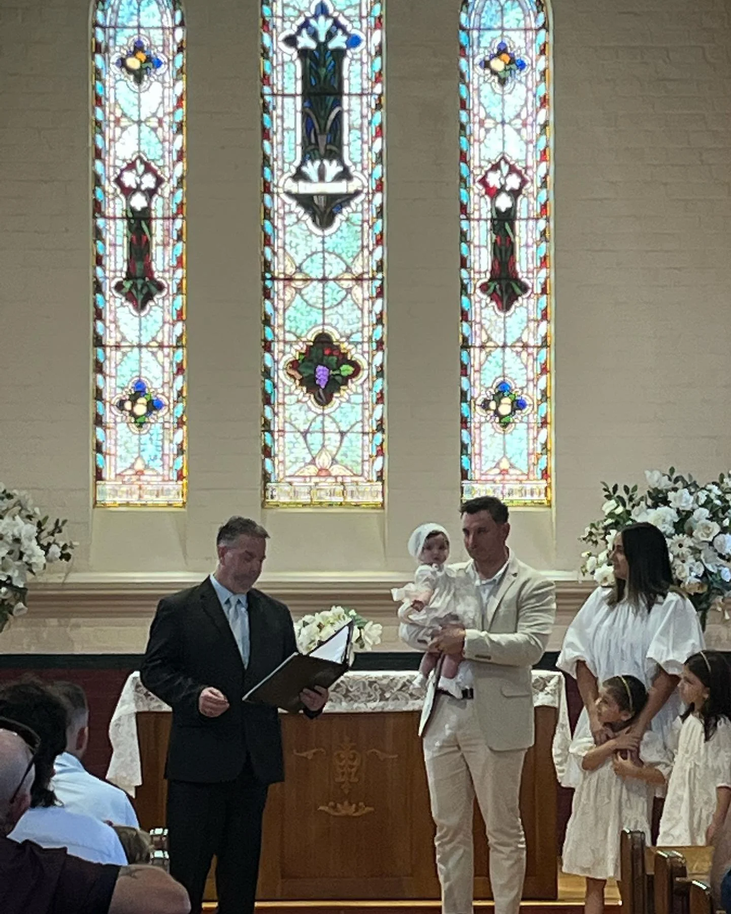 Like her big sisters before her. Little Zari celebrates her naming day with us at the chapel. 5/3/23. #lovelocalcamden #makehistory #narellan