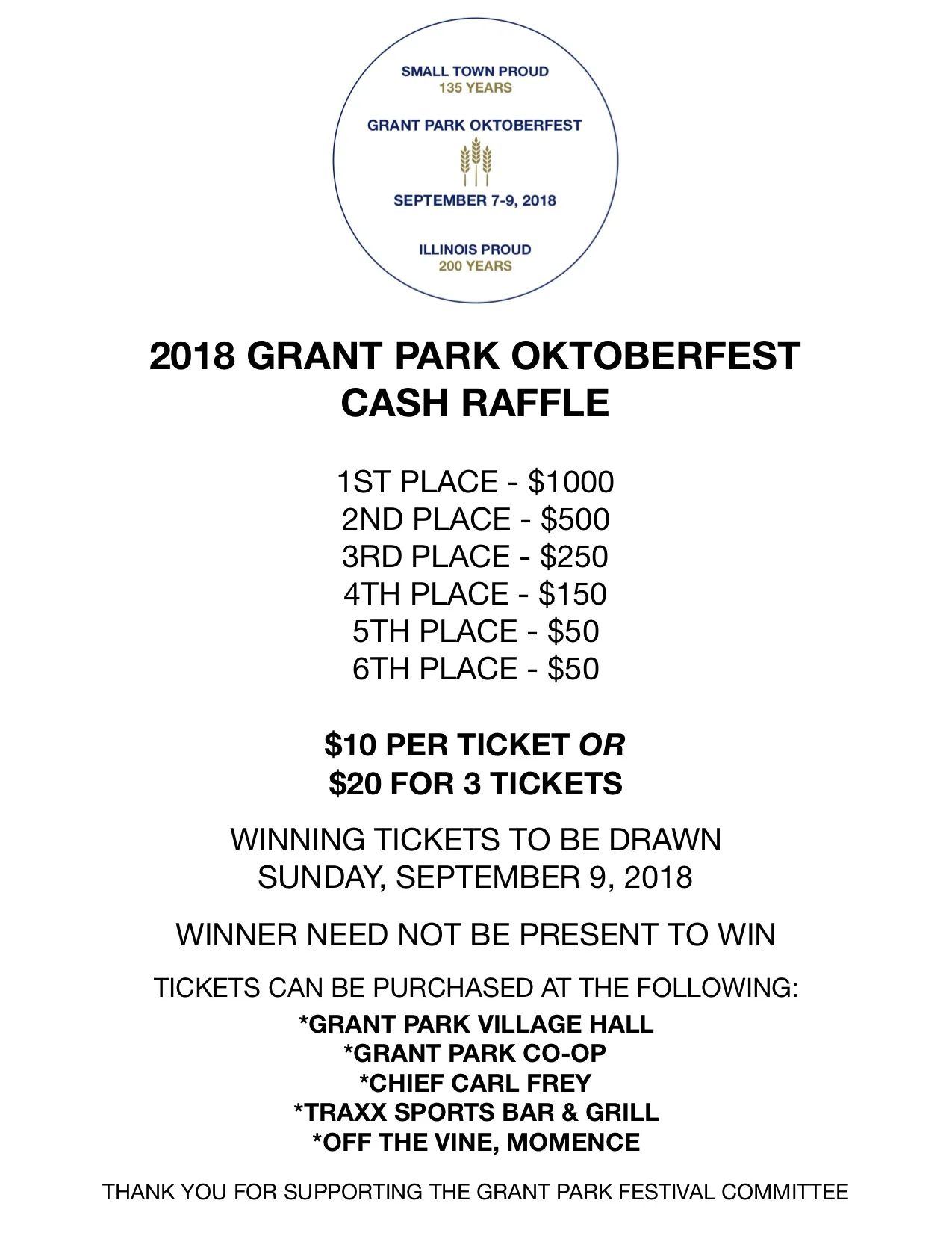 New Events โ Grant Park, IL