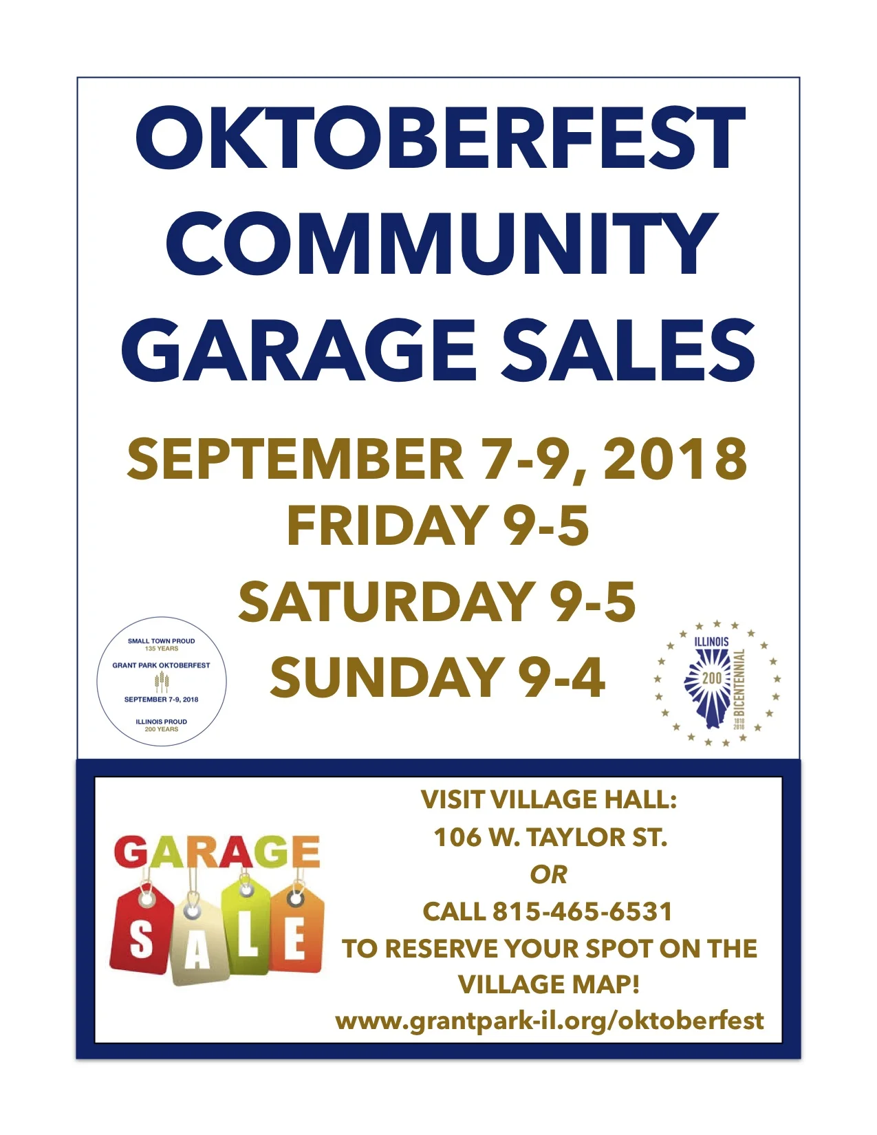 New Events — Grant Park, IL