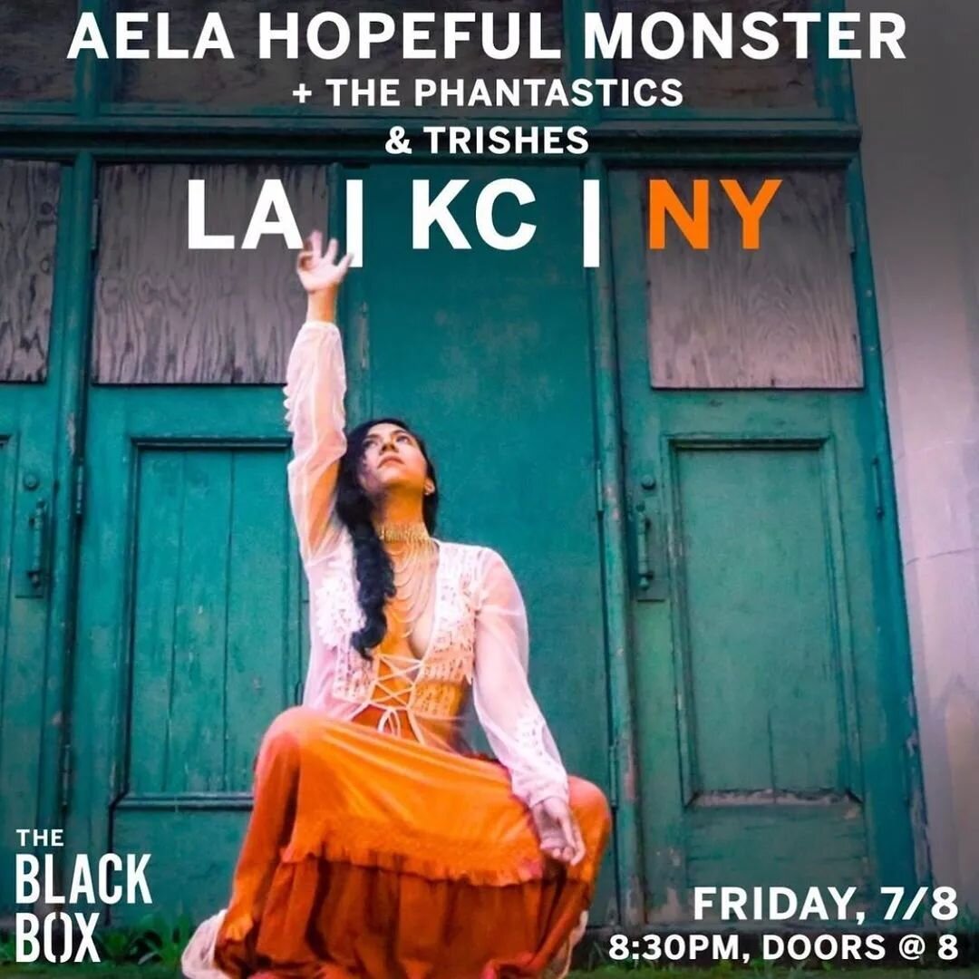 @aela.hopeful.monster just dropped a new album! She's also playing this Friday in KC at @theblackboxkc with US for LA KC NY. Word is she's bringing a couple dancers to join her! You need to see her live show!