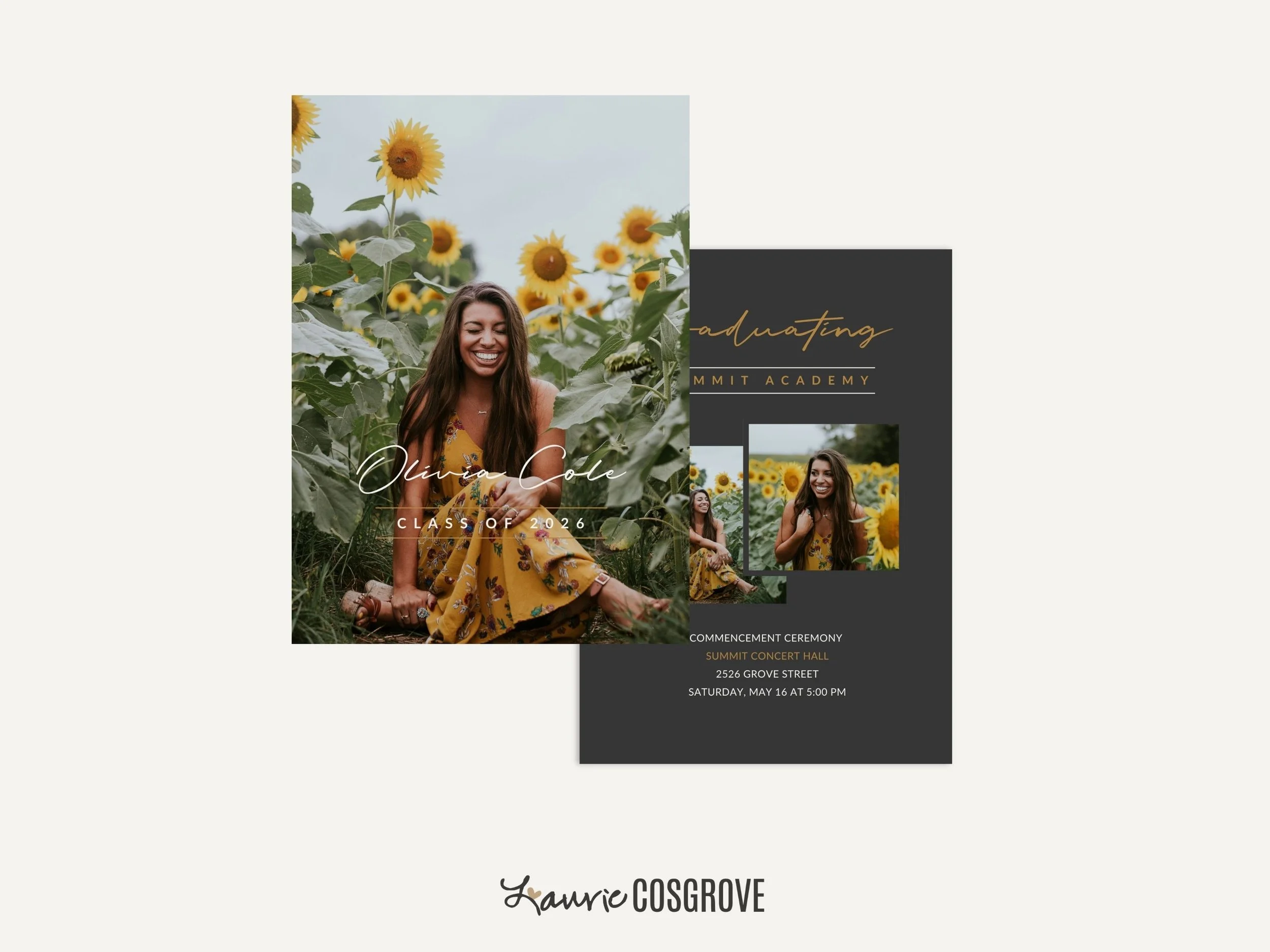 Graduation Card Template - Radiant A