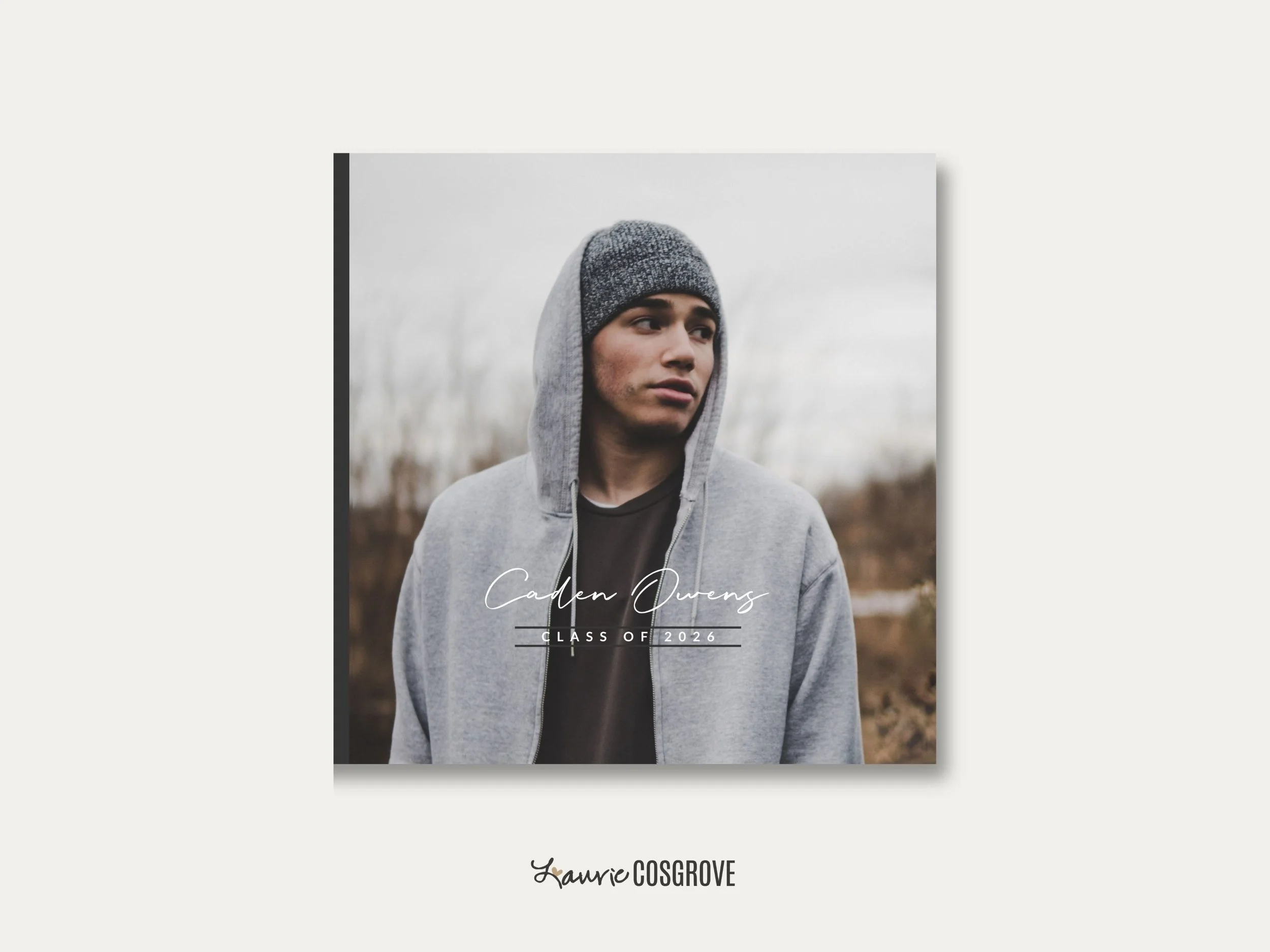 Guys Graduation Album Template - See The Light
