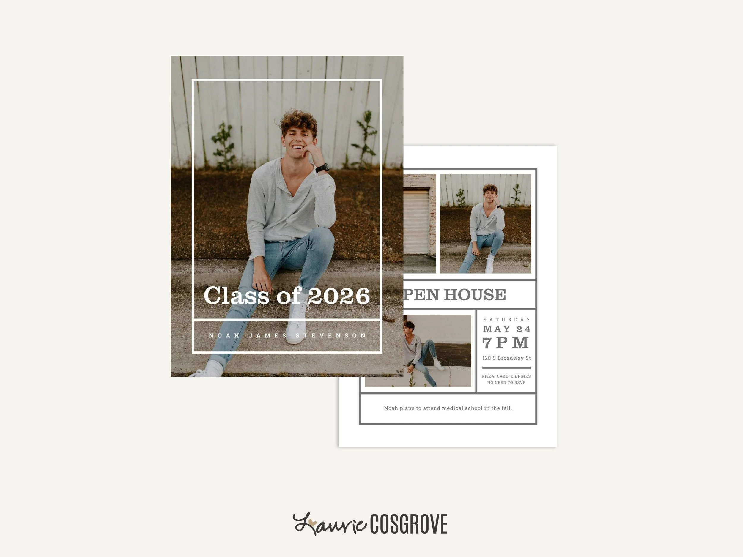 Guys Graduation Invitation - Finish Line A