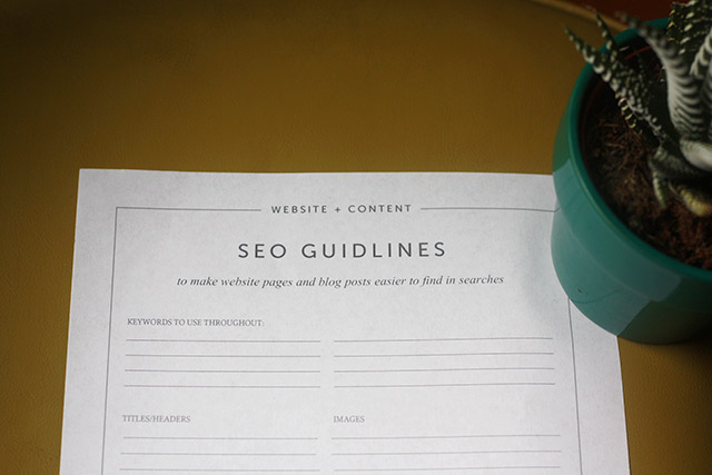 The SEO Action Plan - Free Printable Worksheet