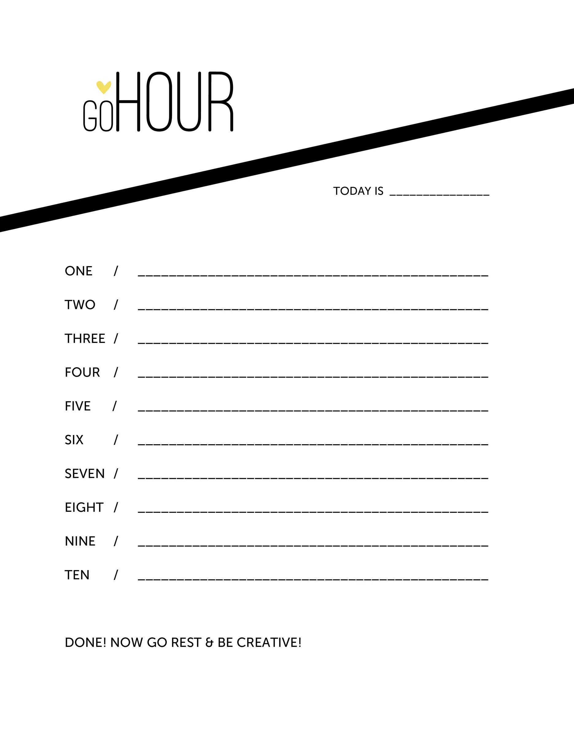 Go Hour Blank