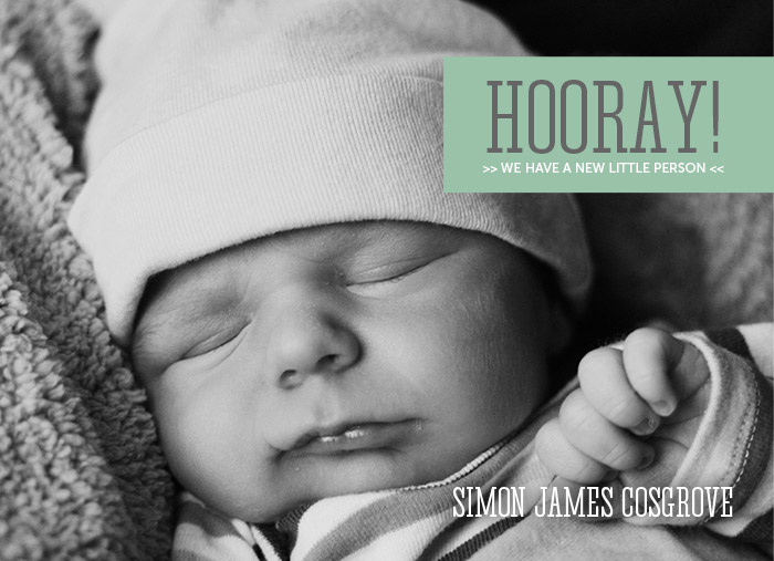 Birth Announcement Template by Laurie Cosgrove Design