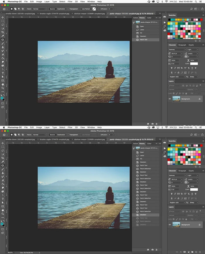 How to get rid of unwanted objects with Photoshop's content-aware fill tool