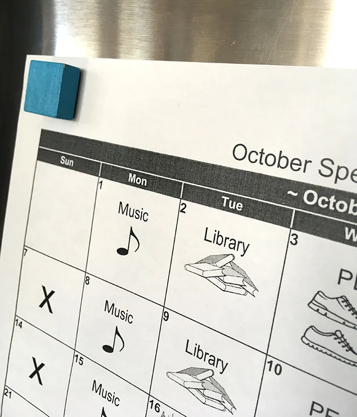 Post Calendars on the Fridge