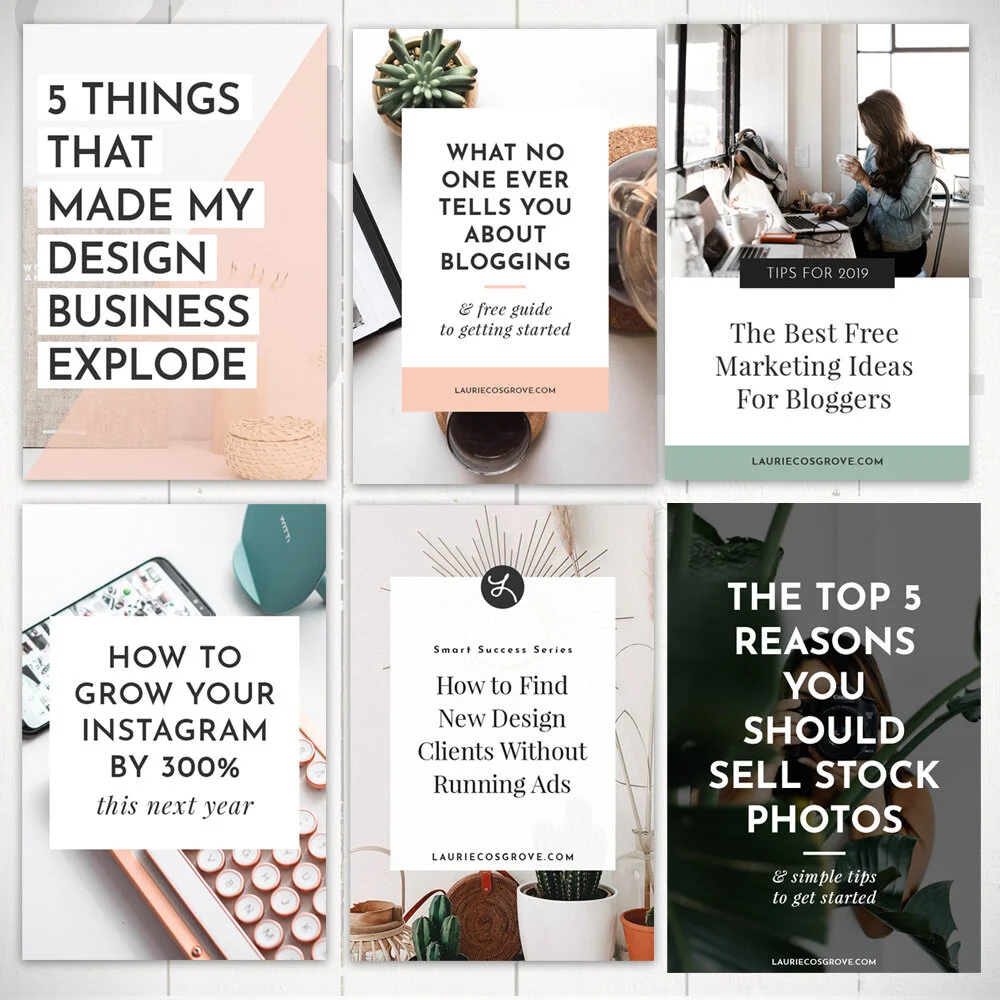 Essential Pinterest Templates - Laurie Cosgrove Design