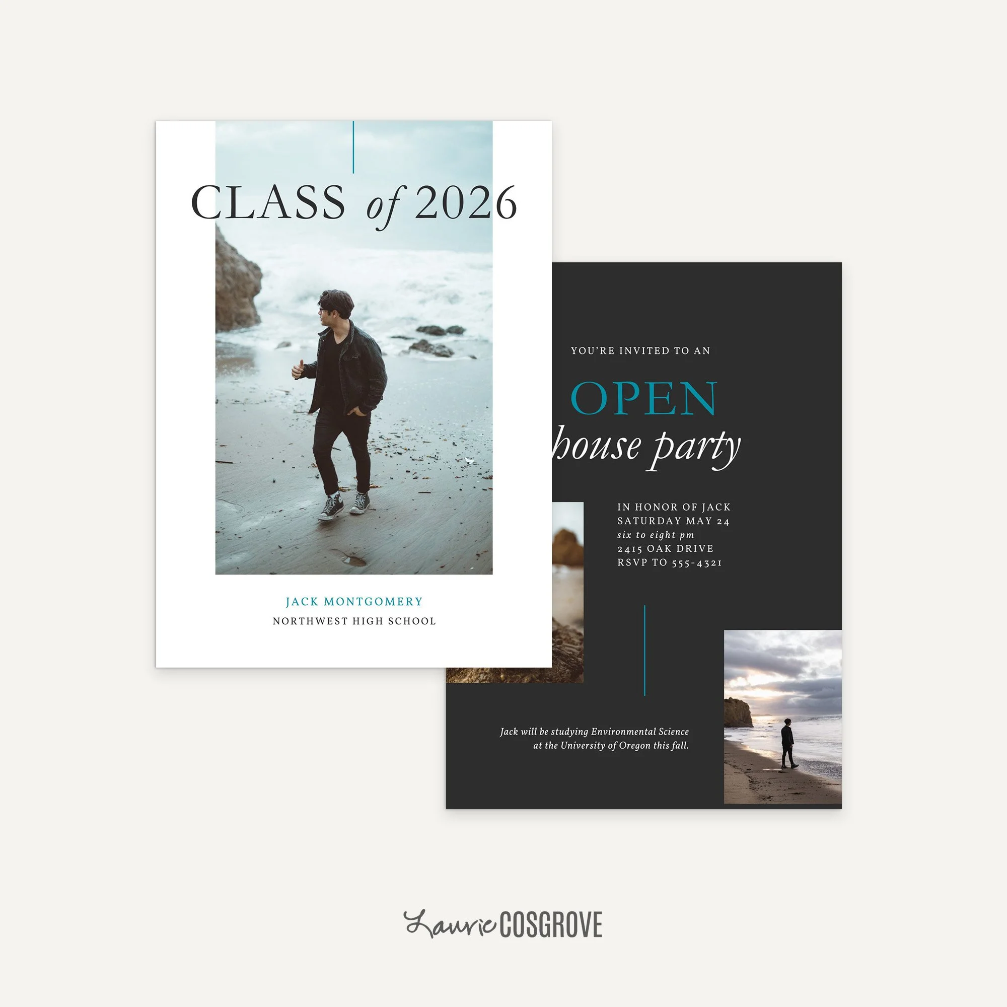 Guys Graduation Invitation Template - Going Places A