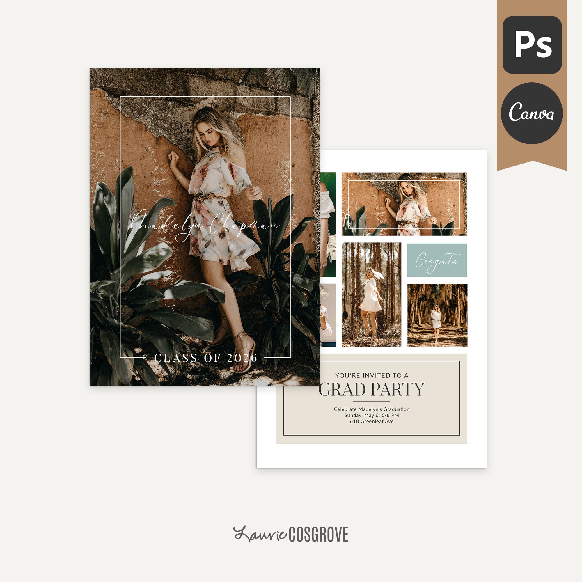 Graduation Announcement Template - Brilliance B