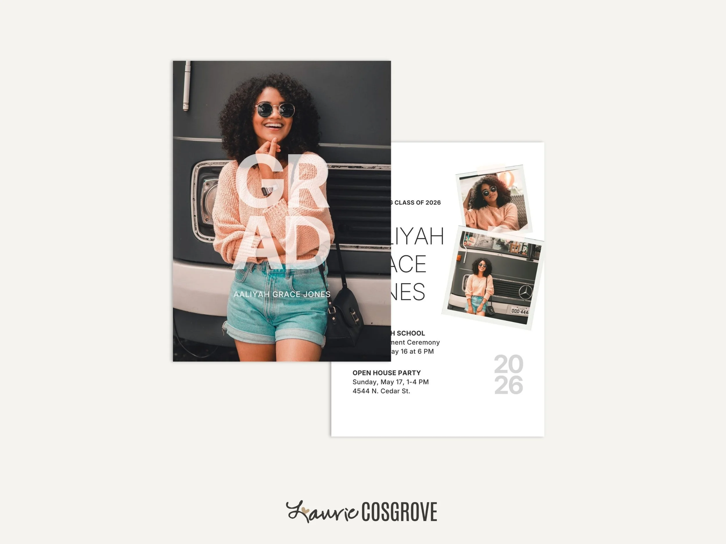 Graduation Announcement Template - Goals A