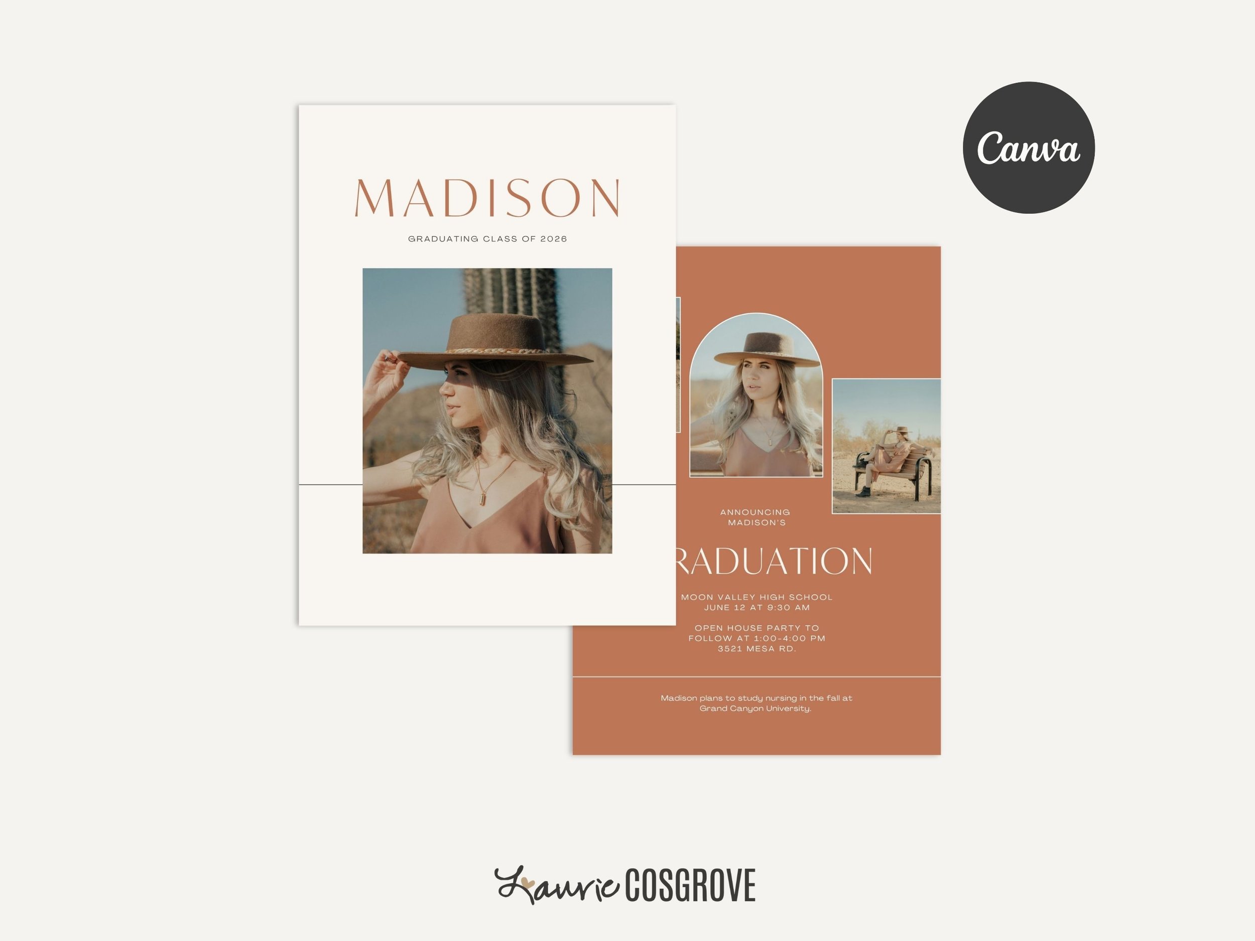 Graduation Announcement Template - Mirage A