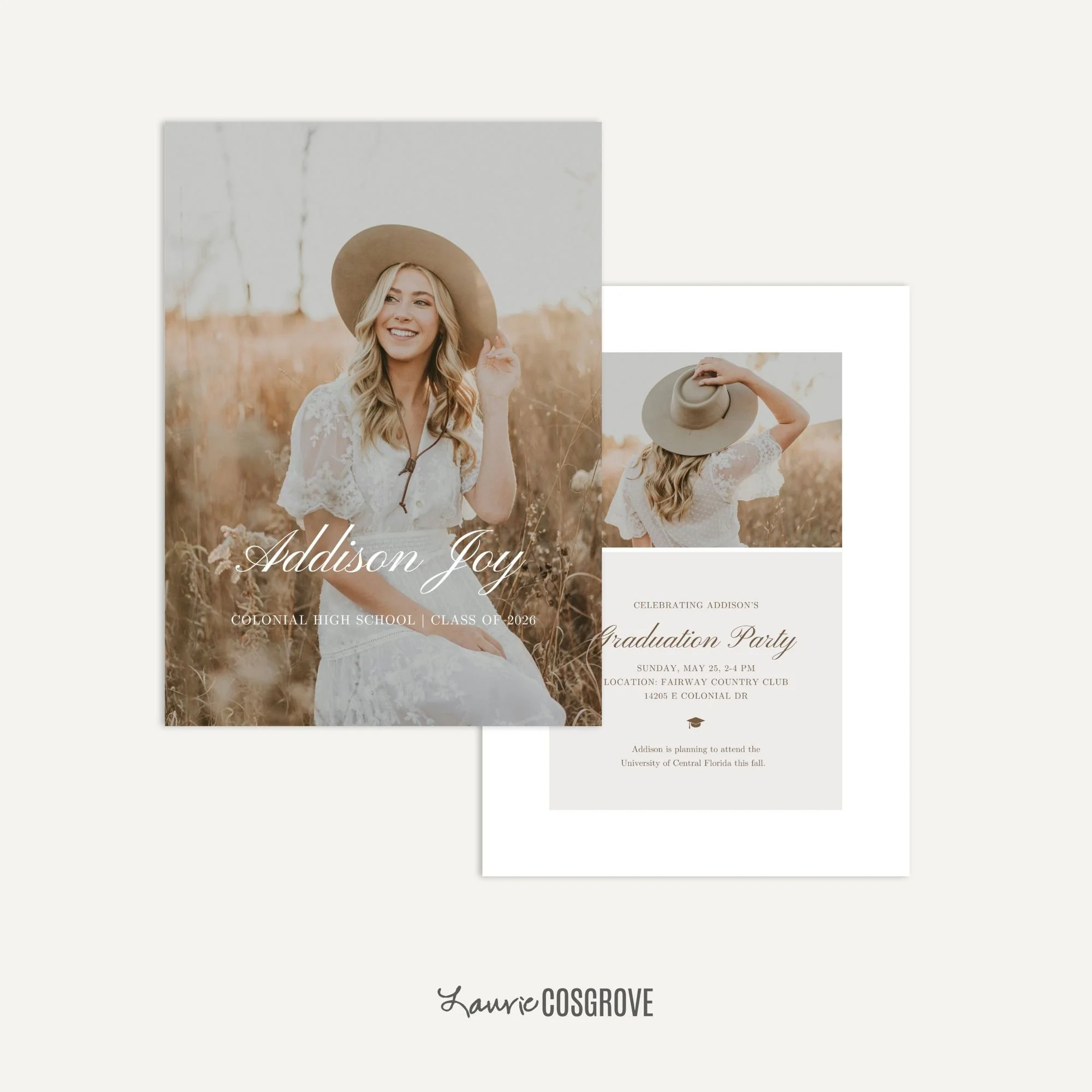 Graduation Announcement Template - Freedom Card A
