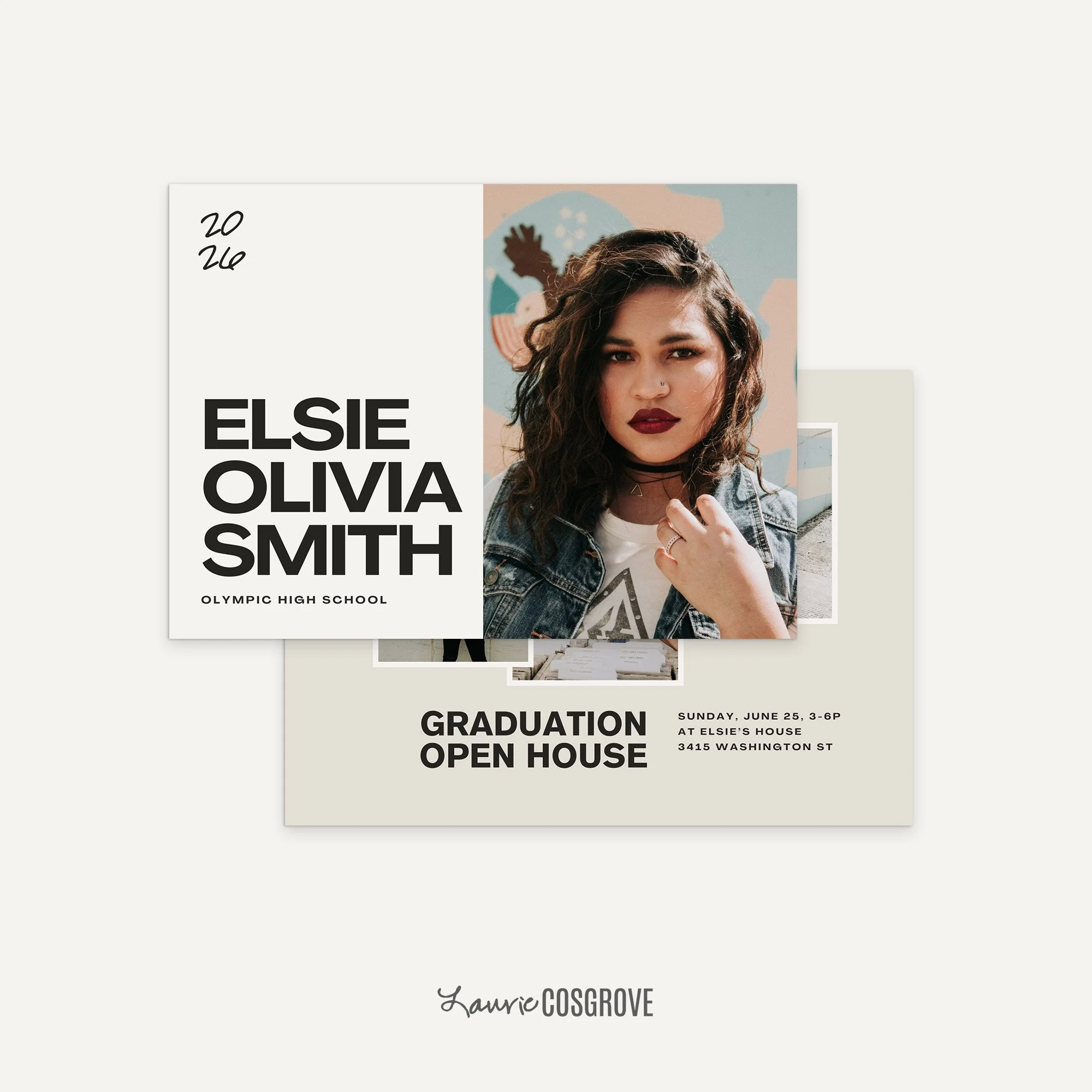 Graduation Announcement Template - Focused A