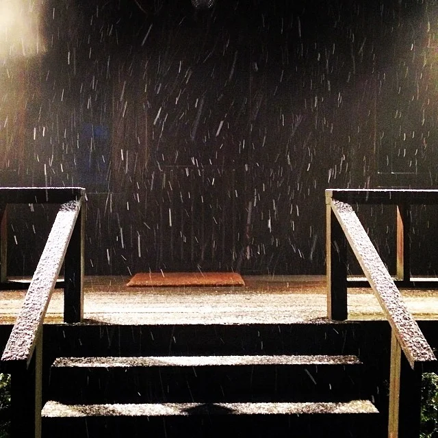 SNOWING