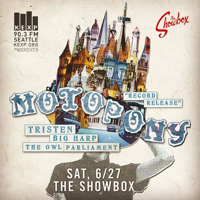 SEATTLE! Ready your arrows. We are opening for the @motoponymusic album release at #Showbox Market with @bigharpband and #Tristen. All ages. Saturday, June 27th. #WelcomeYou